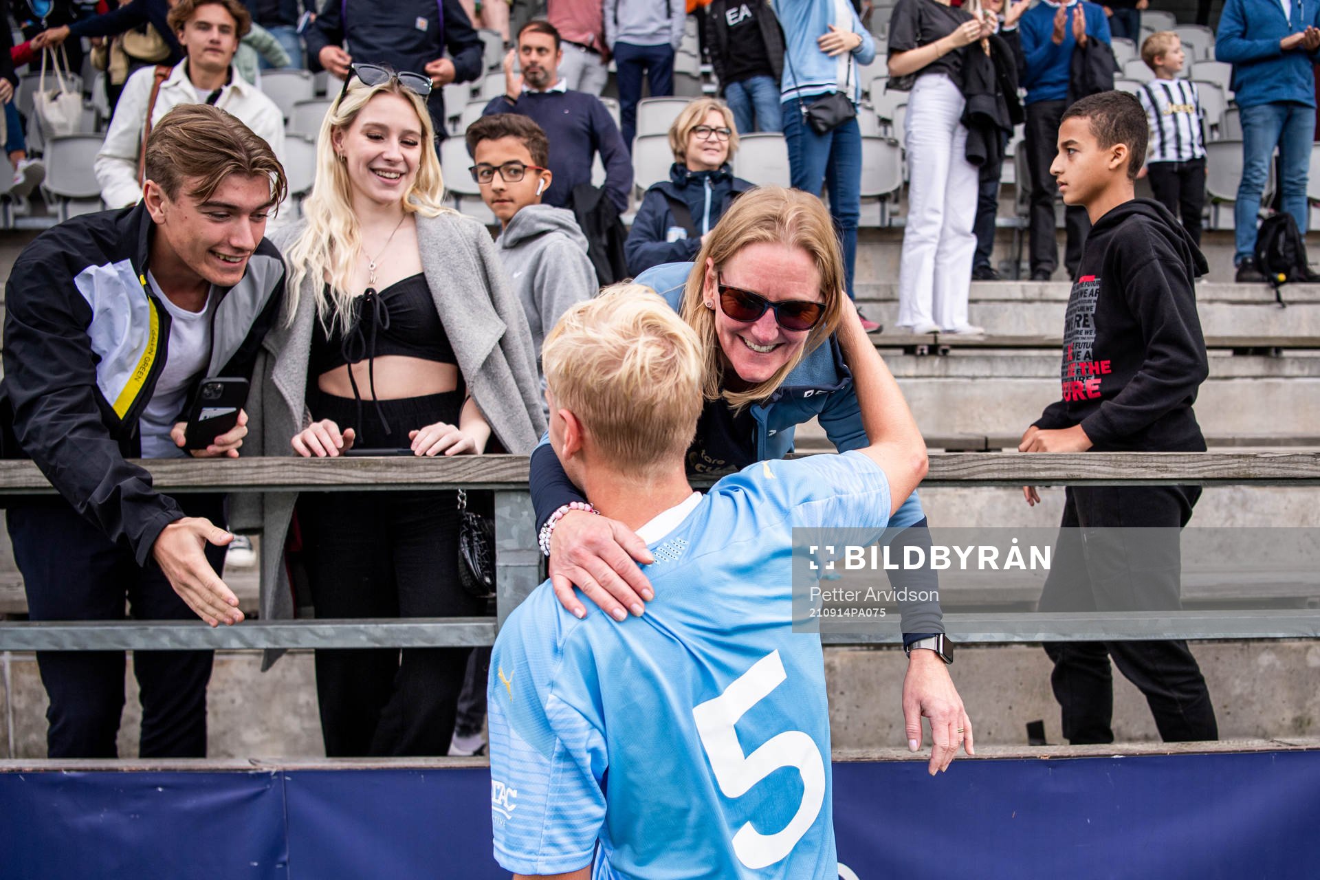 Emil Lindman of Malmö FF celebrate