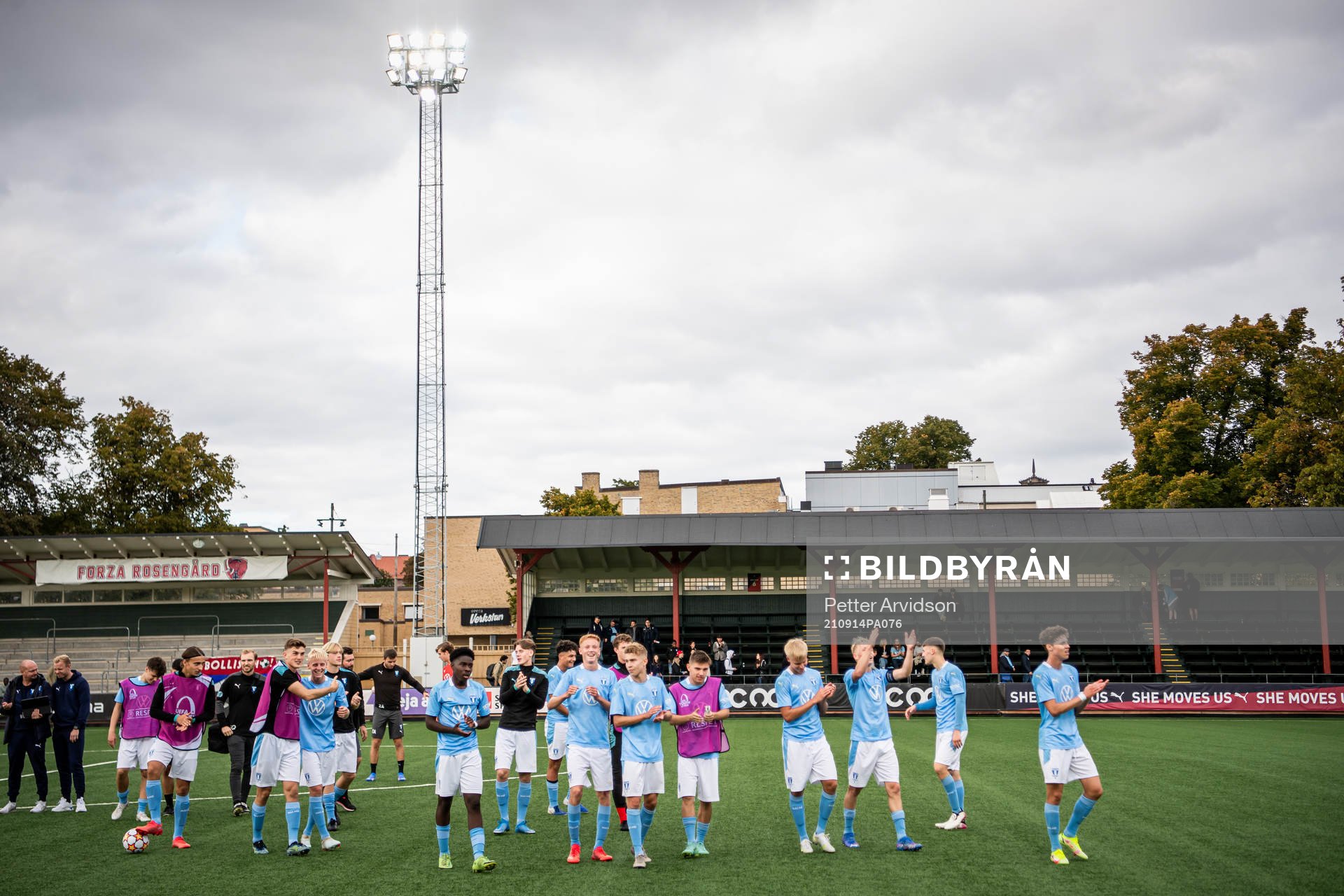 Players of Malmö FF celebrate