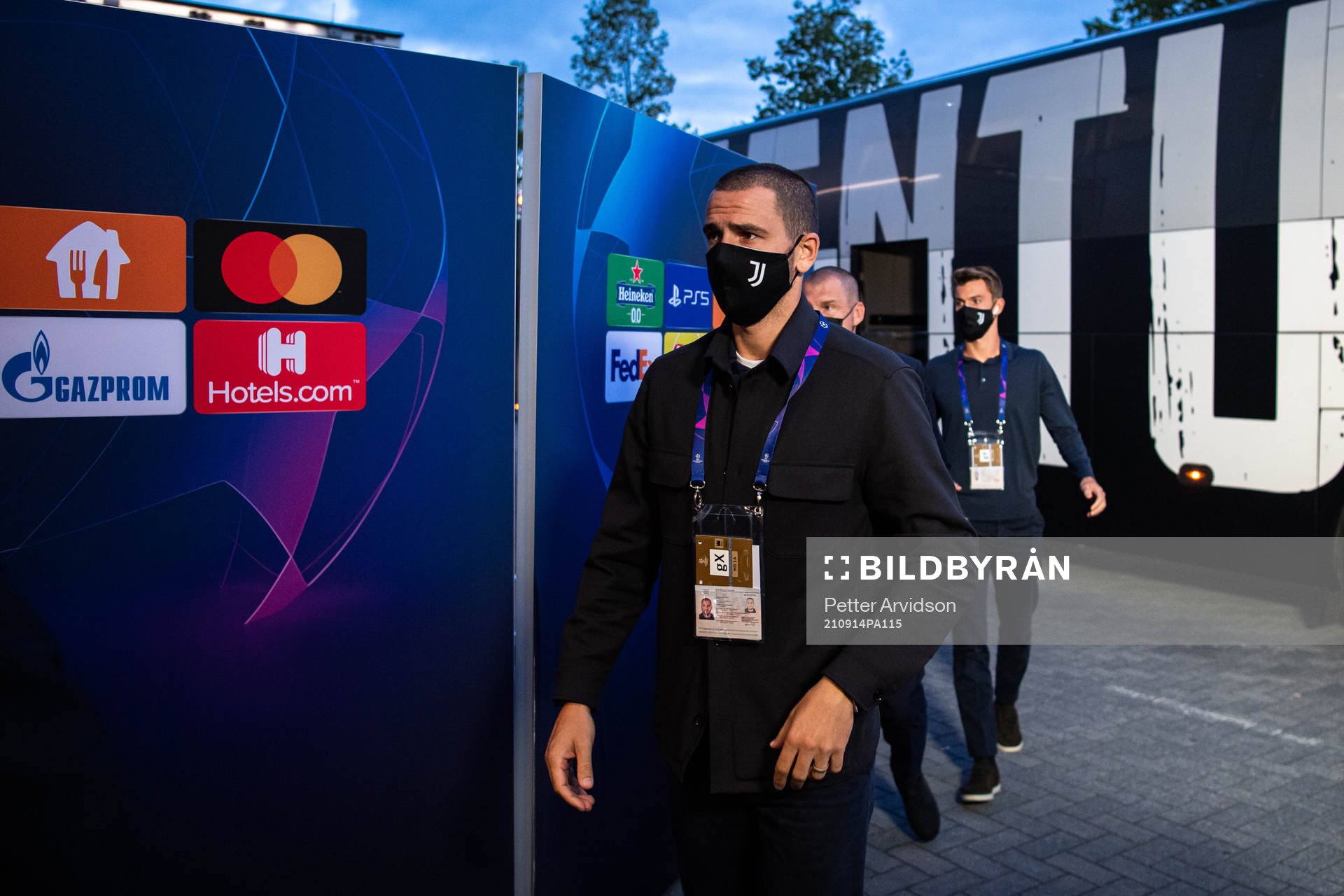 Leonardo Bonucci of Juventus arrive