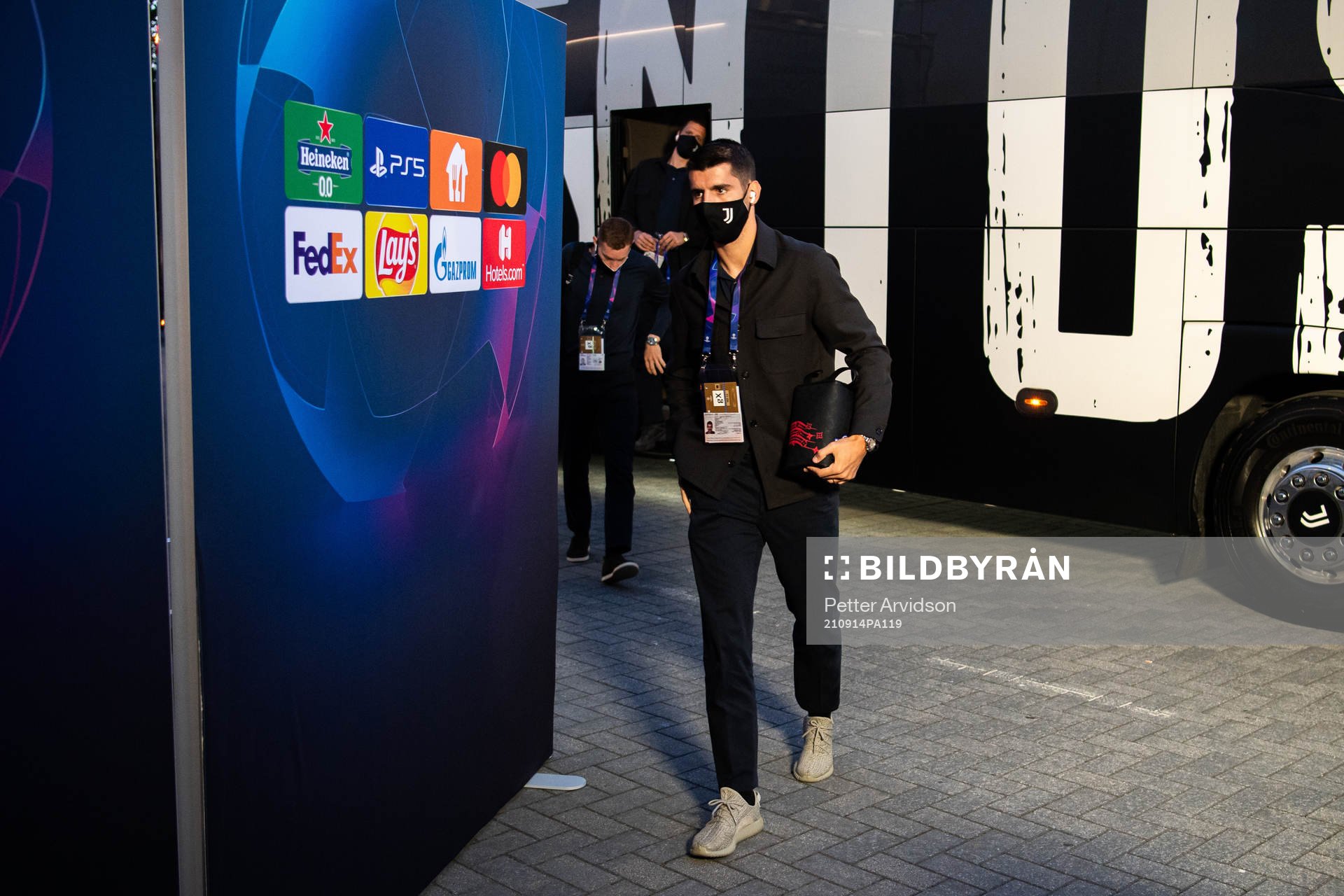 Álvaro Morata of Juventus arrive