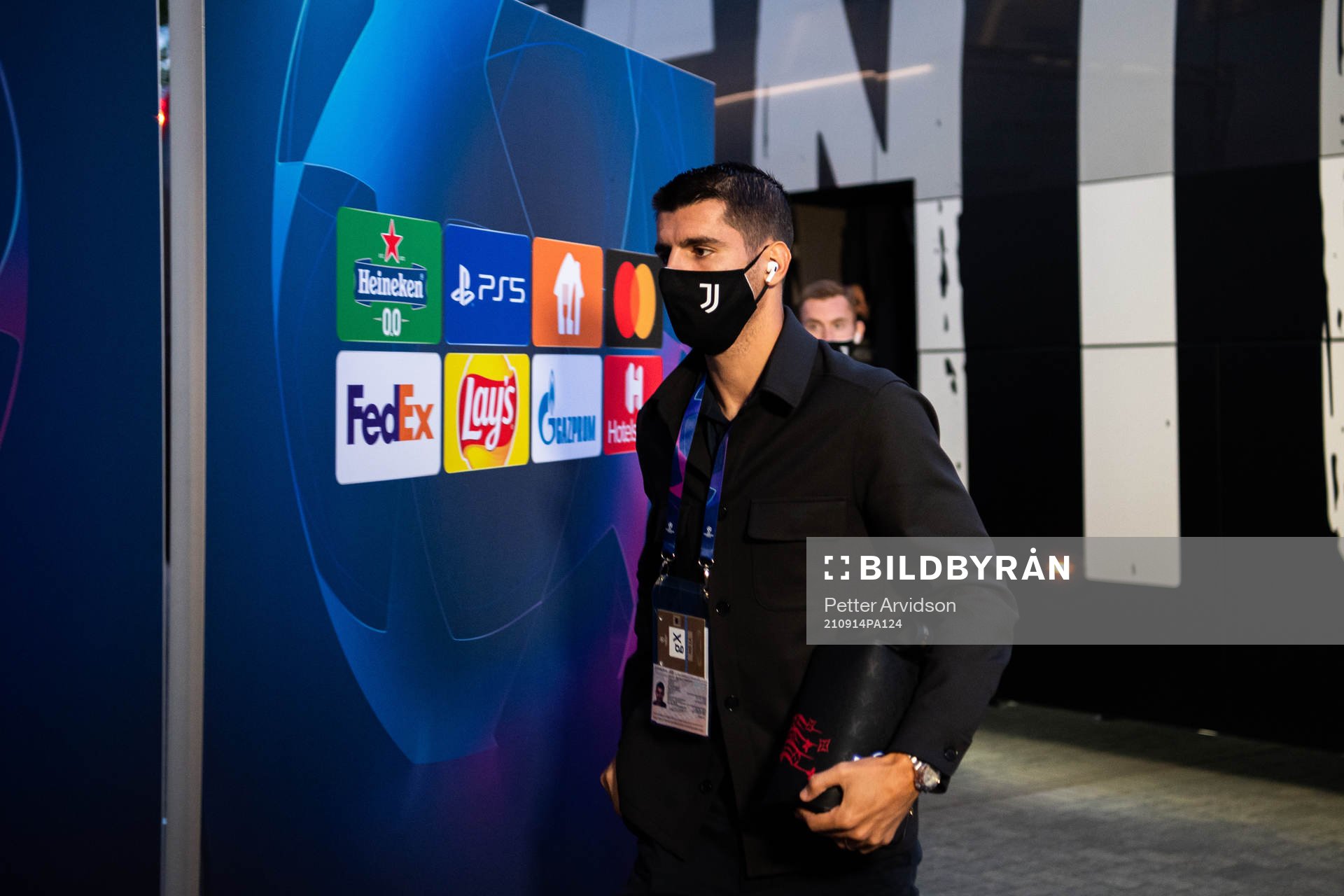 Álvaro Morata of Juventus arrive