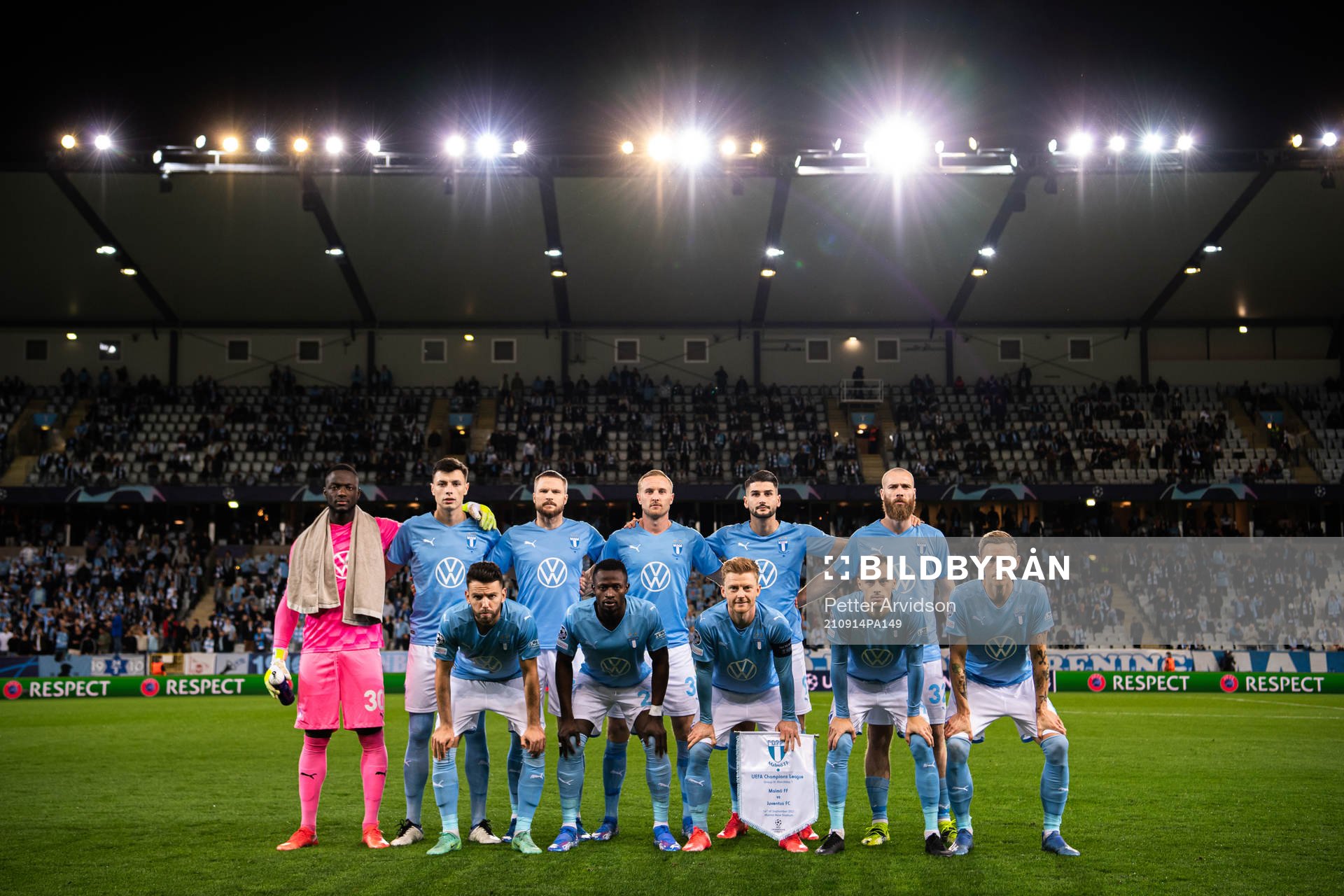 The starting eleven of Malmö FF