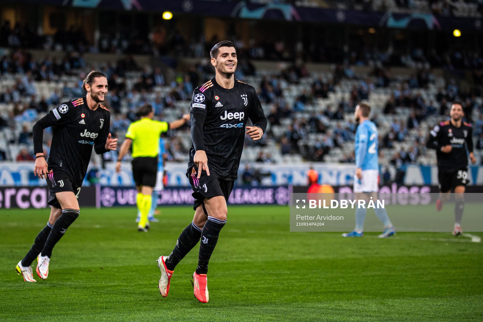 Alvaro Morata of Juventus celebrates