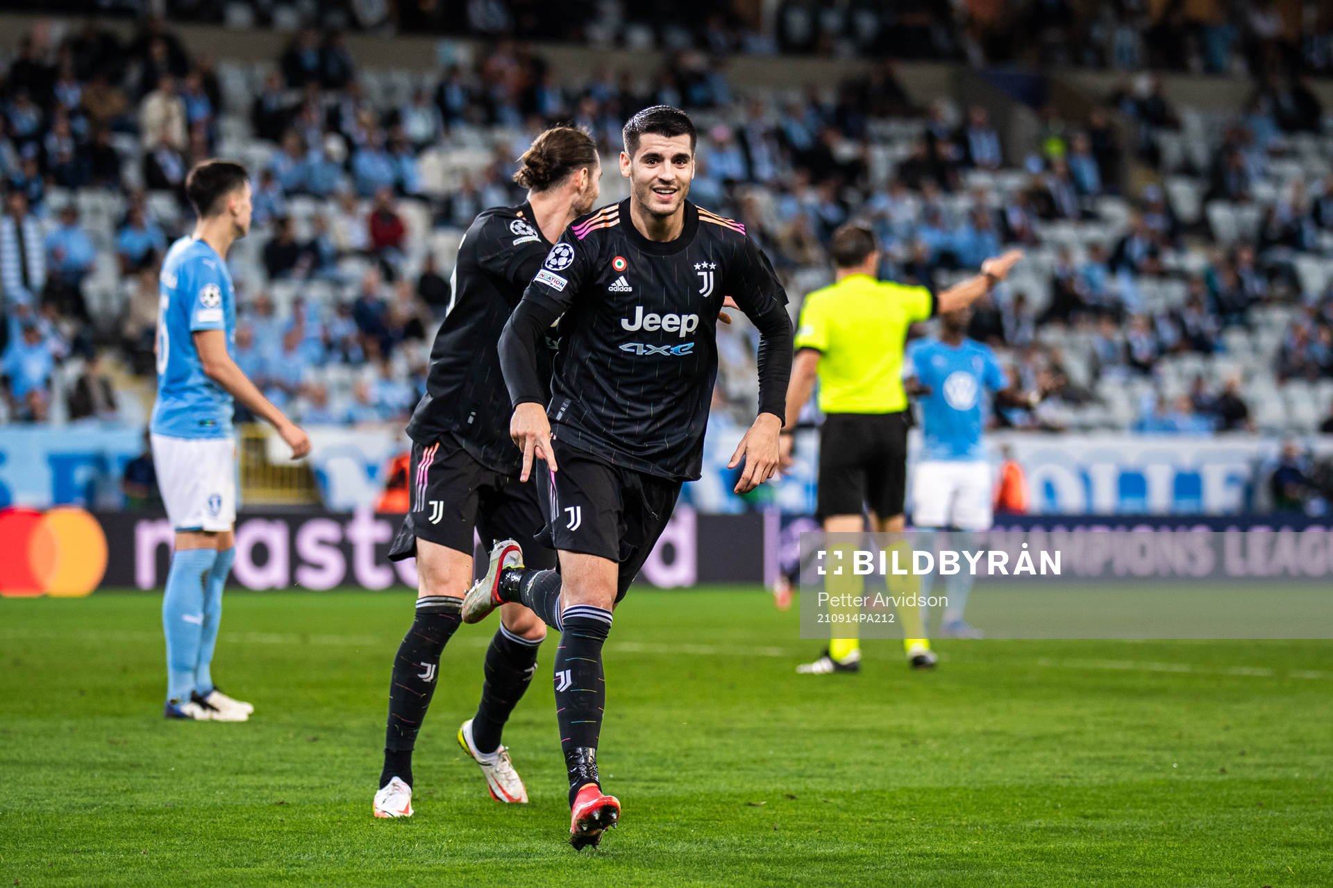 Alvaro Morata of Juventus celebrates