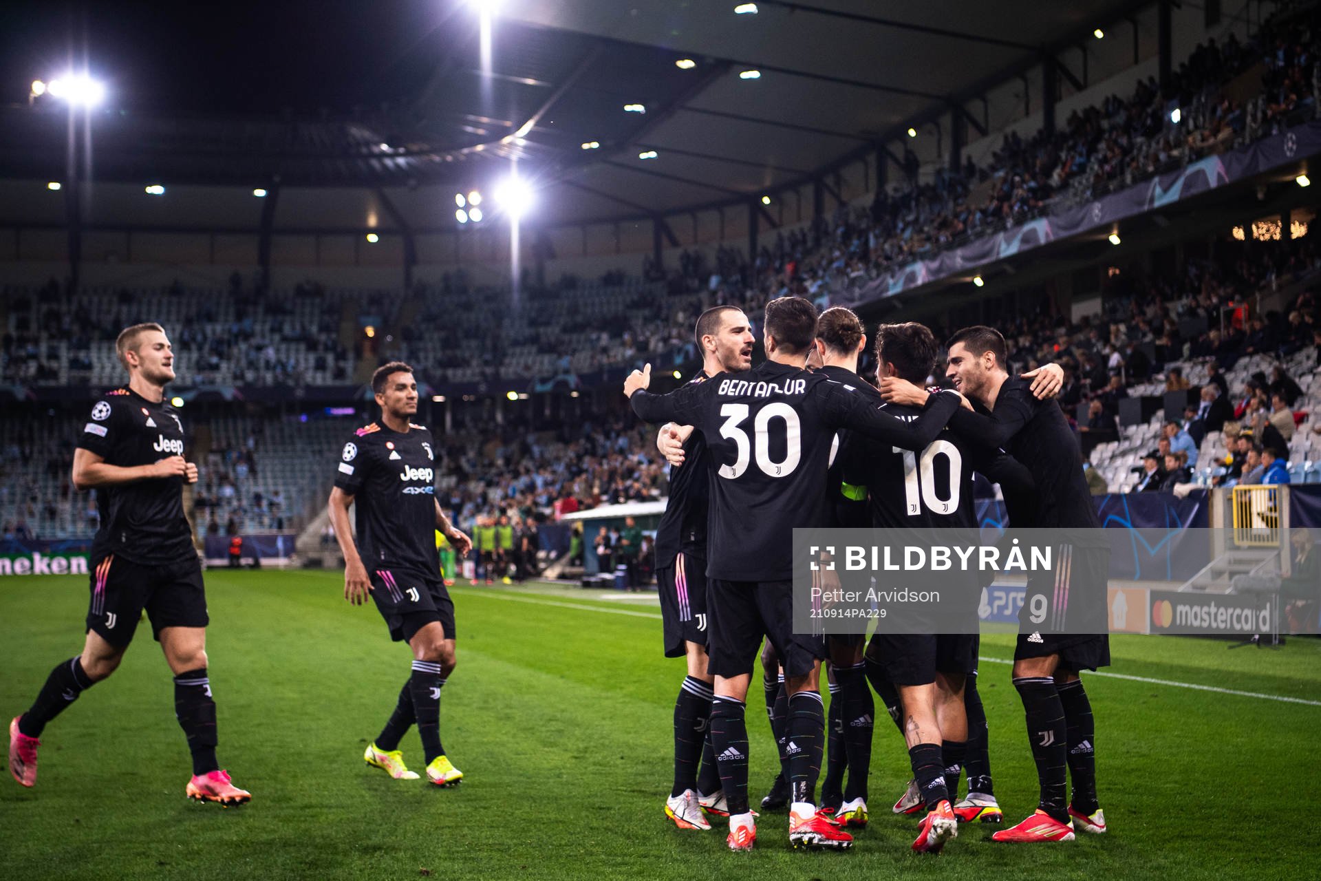 Alvaro Morata of Juventus celebrate the 0-3 goal