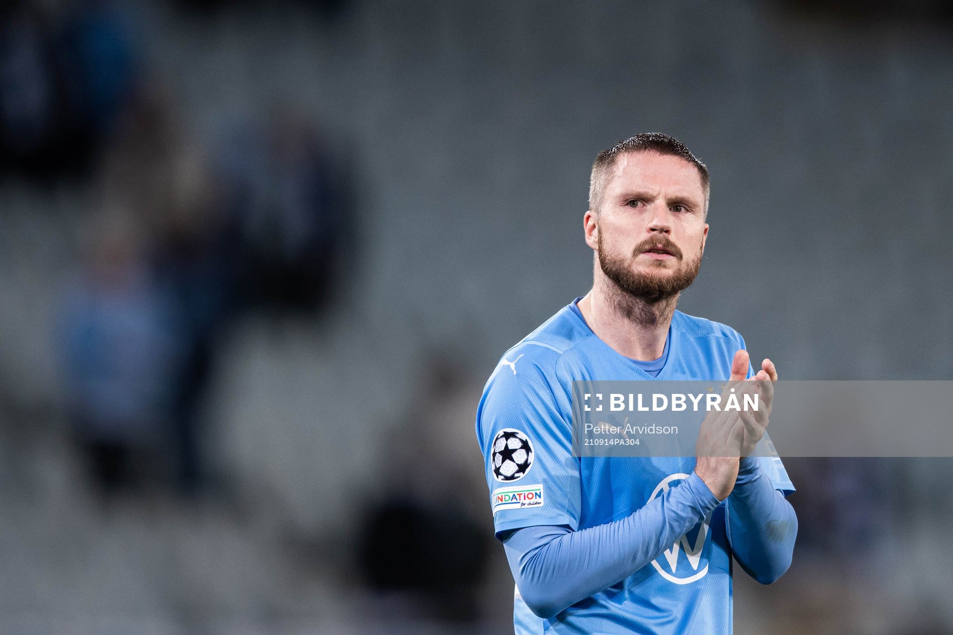 Lasse Nielsen of Malmö FF looks dejected