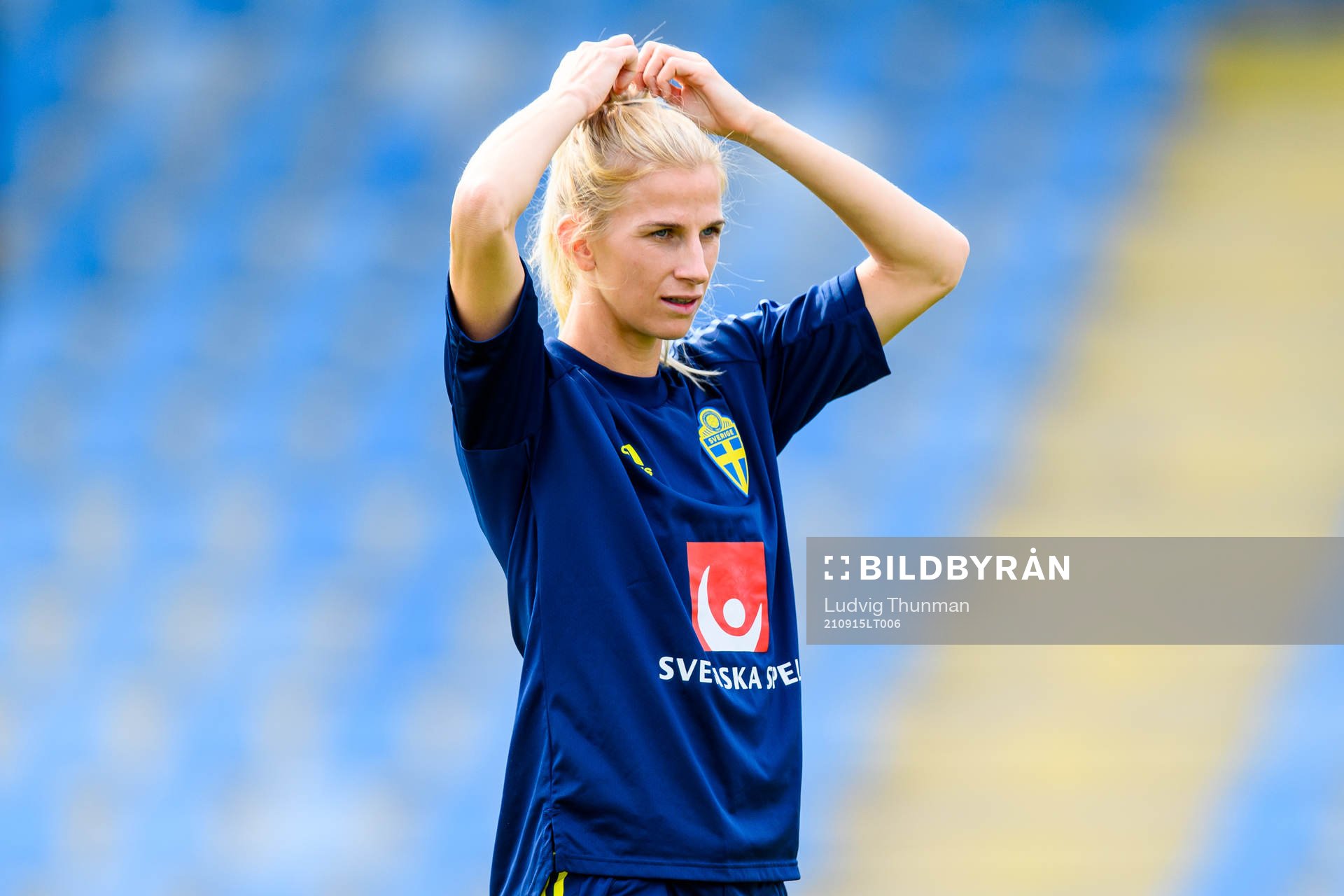 Sofia Jakobsson of the Swedish women's national football
