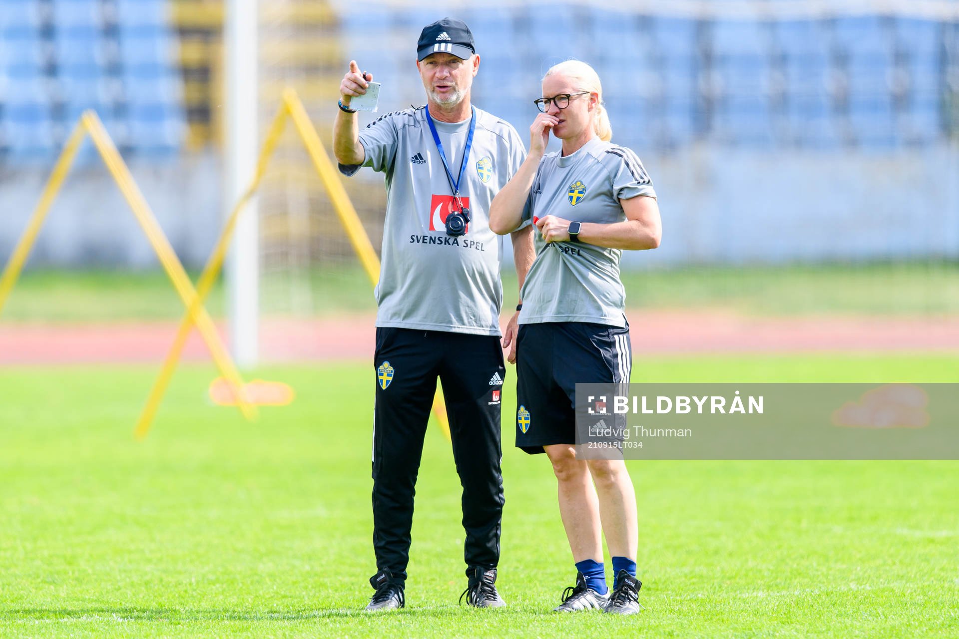 Peter Gerhardsson, head coach and Victoria Sandell,