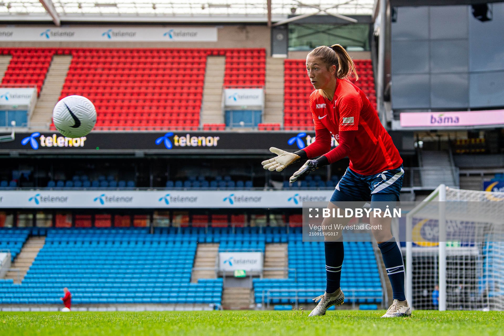 Goalkeeper Cecilie Fiskerstrand of the Norwegian women's