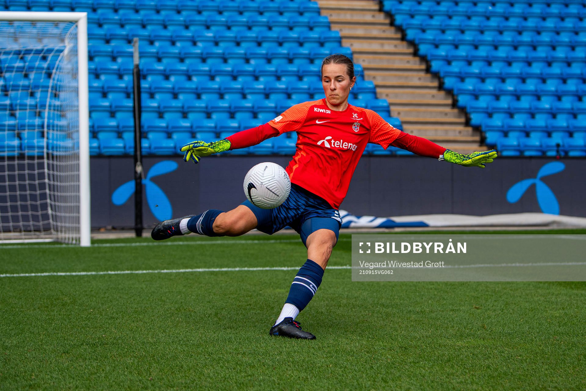 Goalkeeper Rugile Maria Rulyte of the Norwegian women's