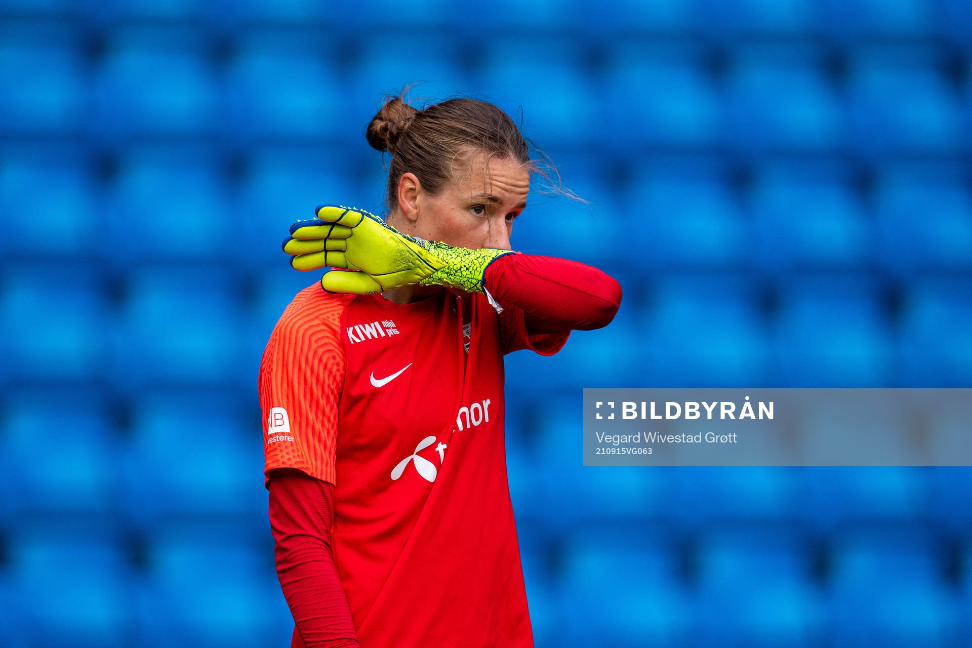 Goalkeeper Rugile Maria Rulyte of the Norwegian women's