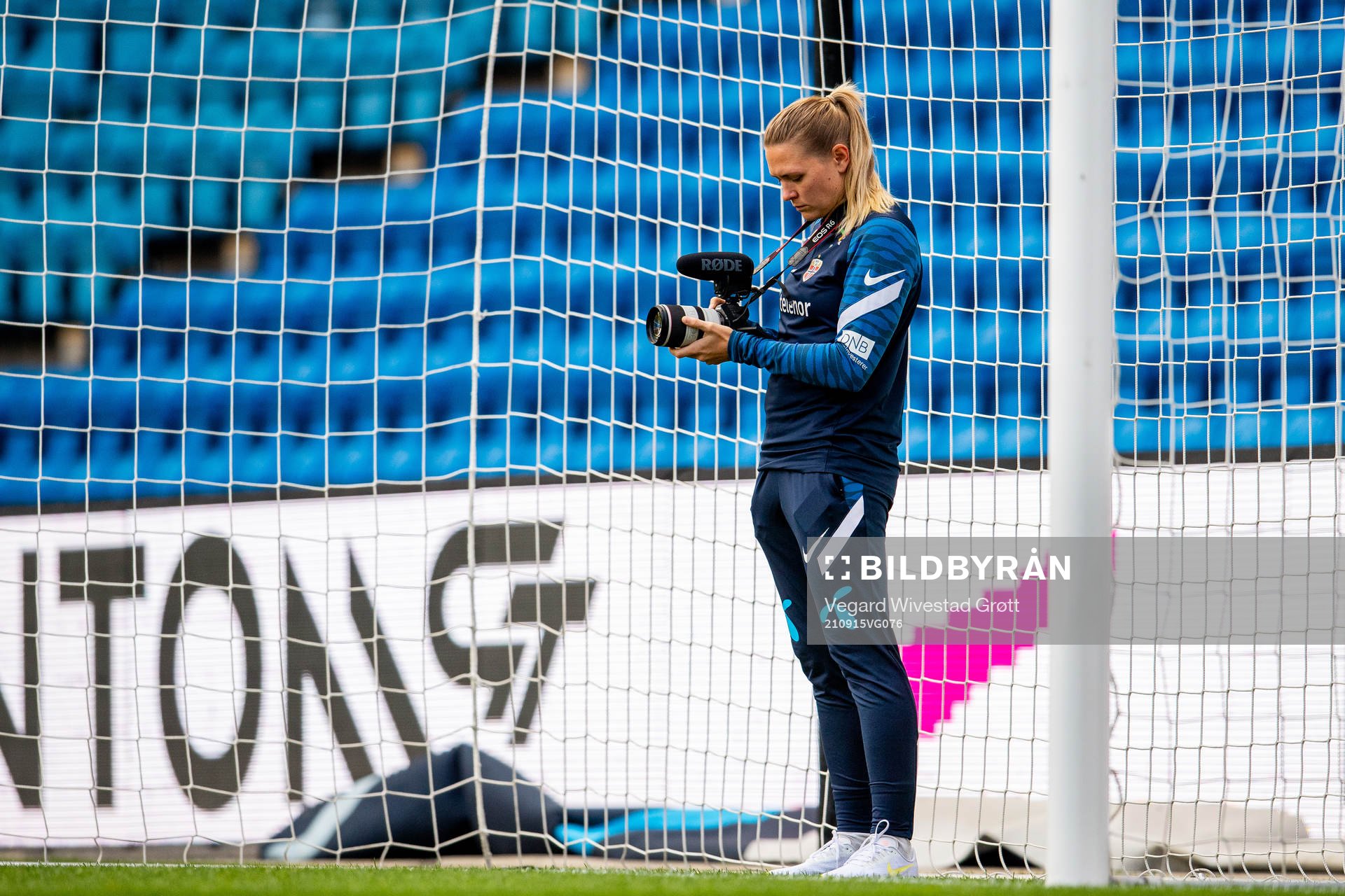 Ingvild Isaksen, press officer of the Norwegian women's