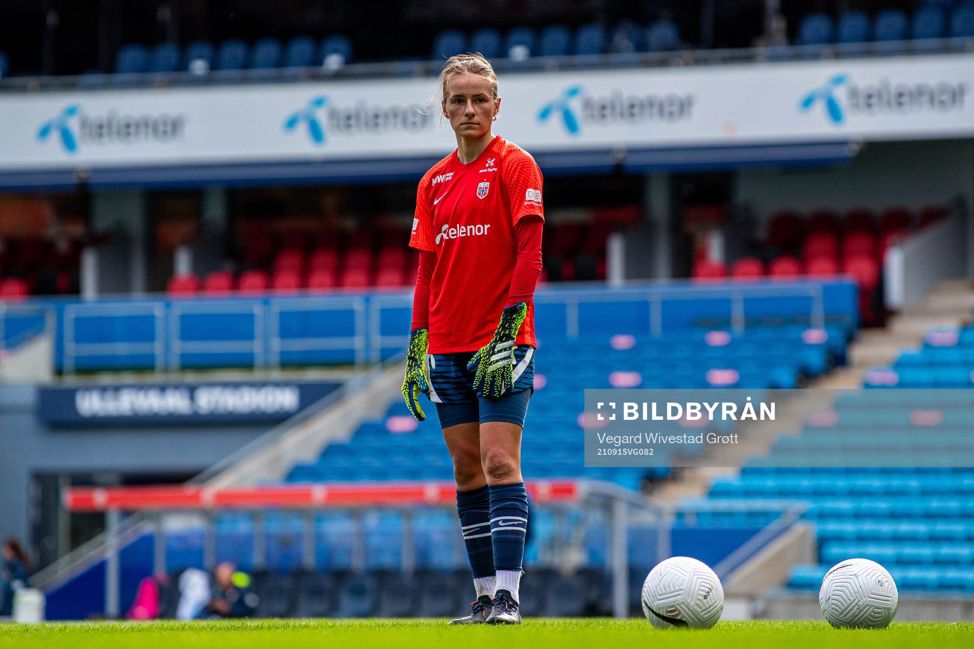 Goalkeeper Rugile Maria Rulyte of the Norwegian women's