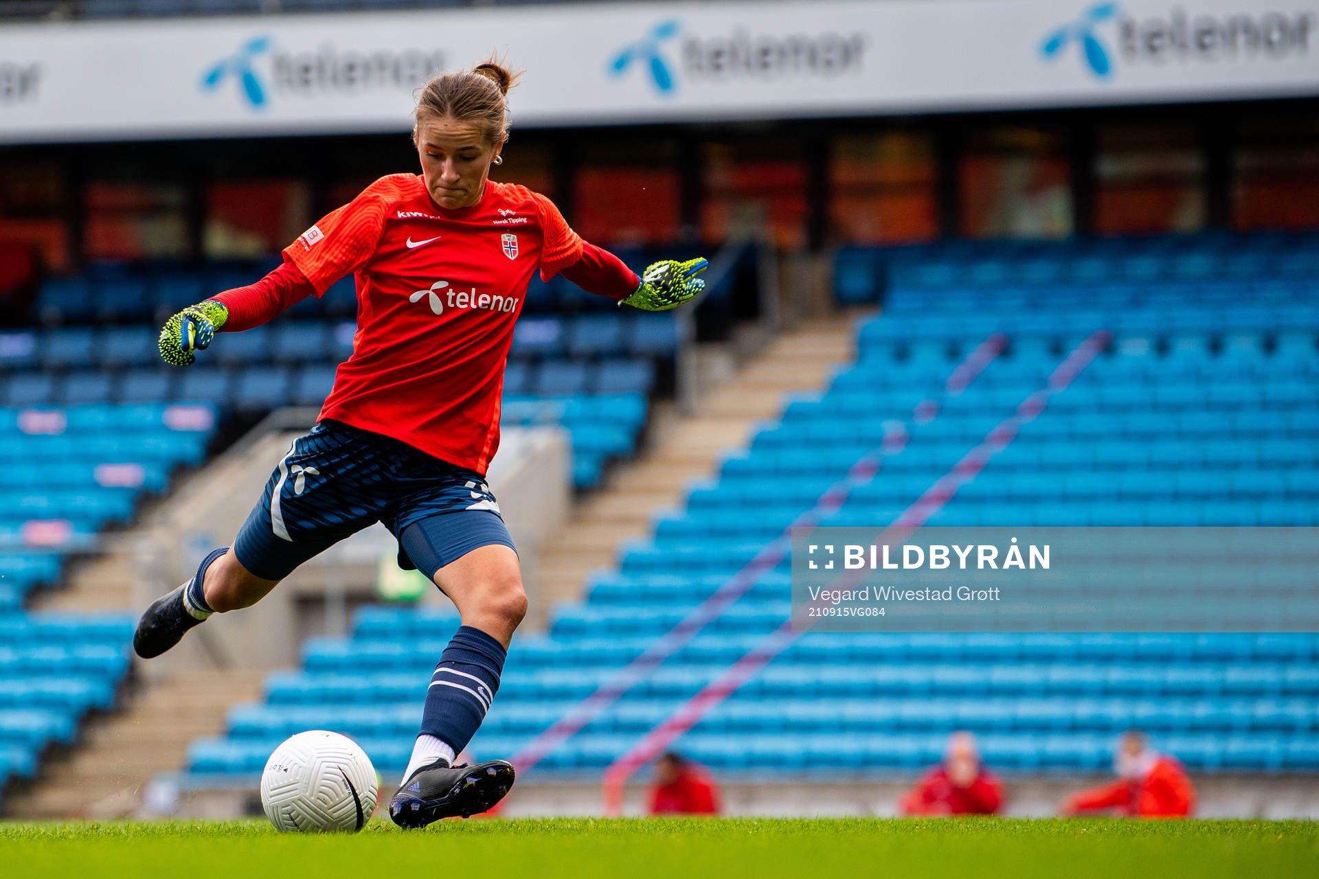 Goalkeeper Rugile Maria Rulyte of the Norwegian women's