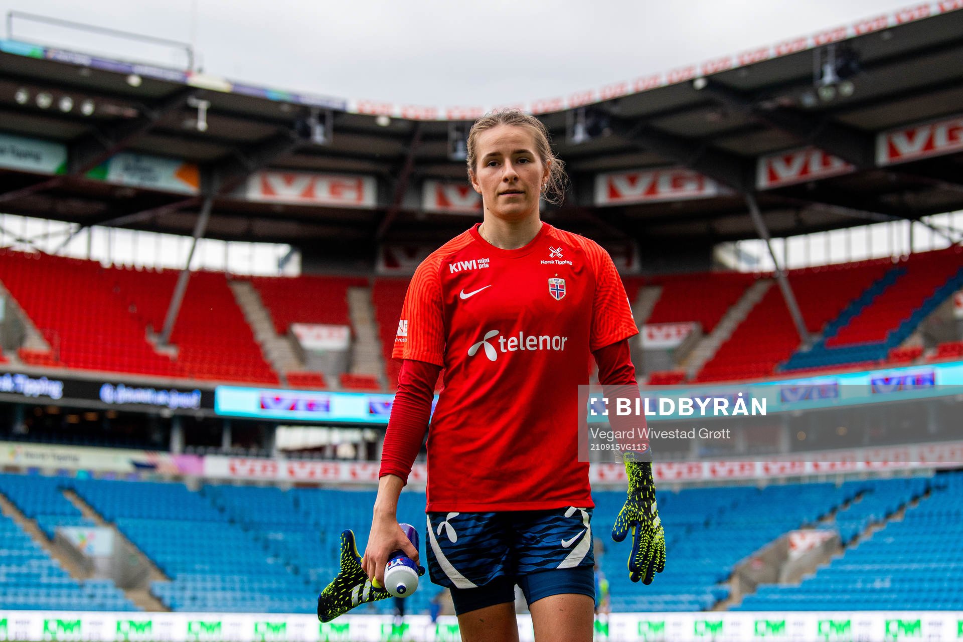 Goalkeeper Rugile Maria Rulyte of the Norwegian women's