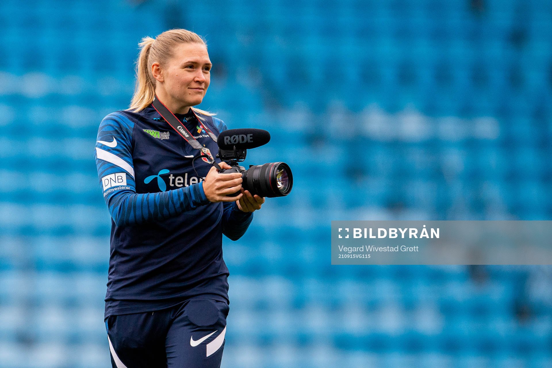 Ingvild Isaksen, press officer of the Norwegian women's