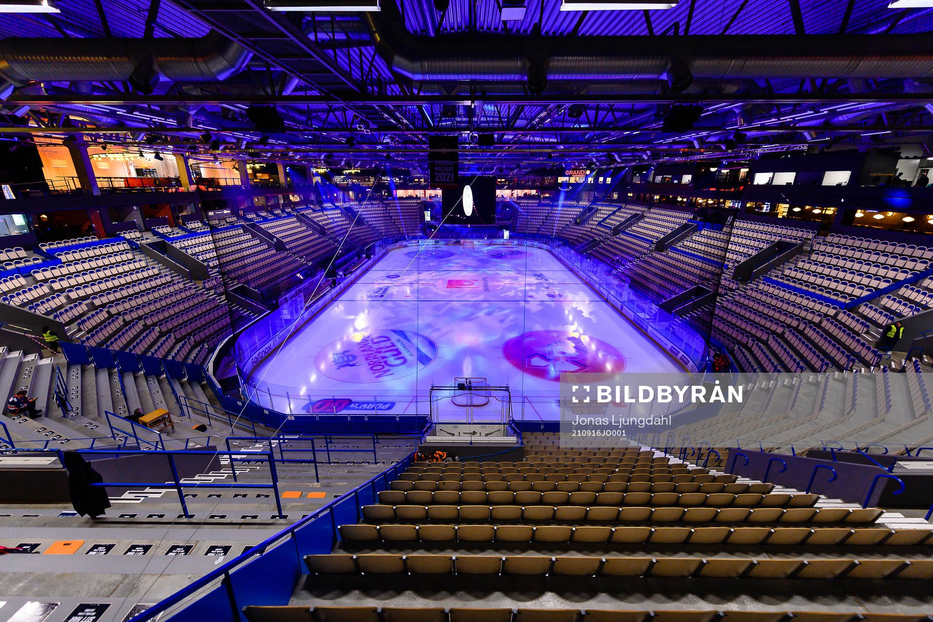 Interiör vy från Vida arena före