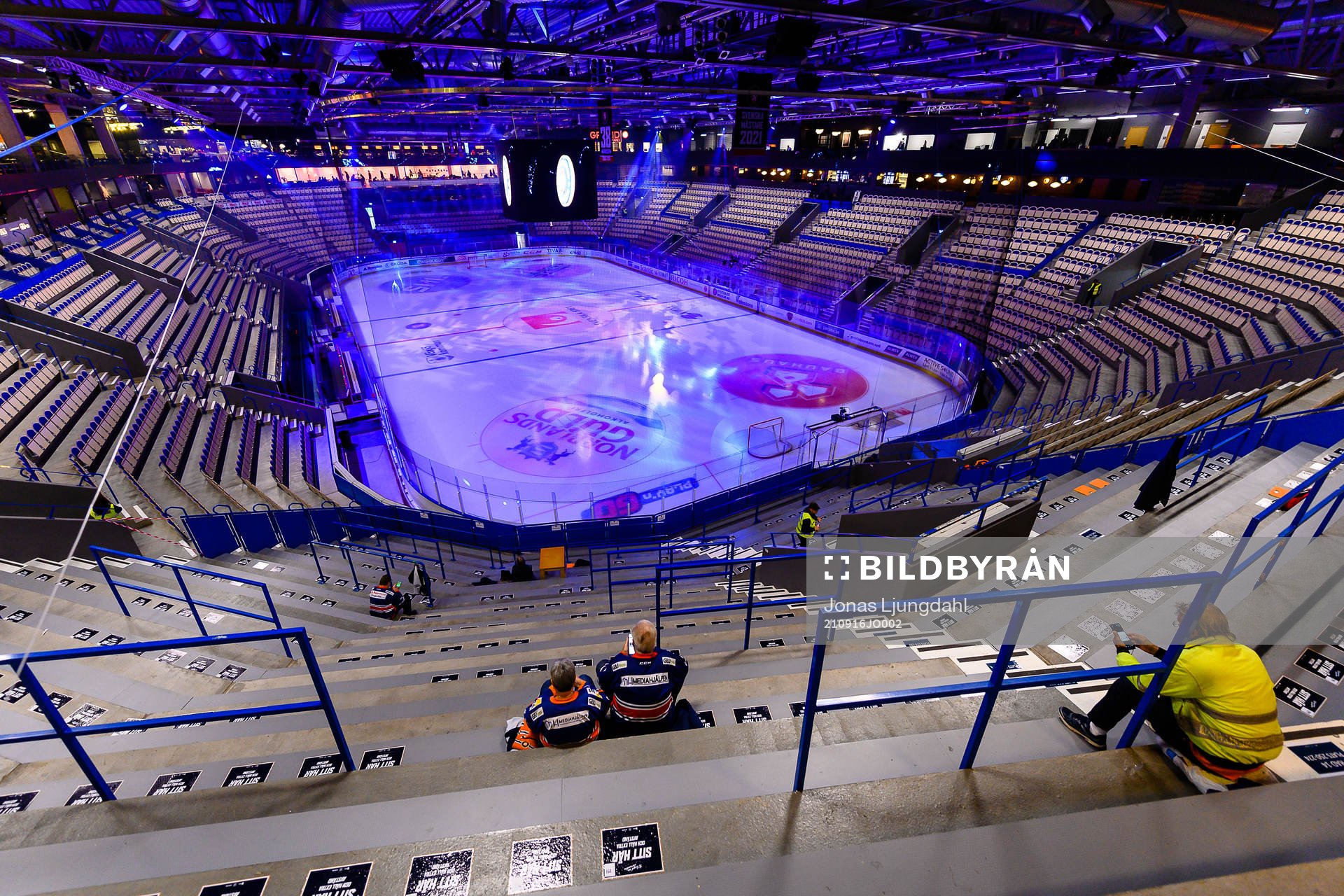 Interiör vy från Vida arena före