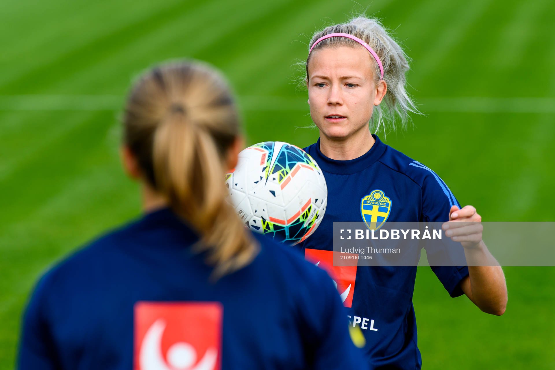 Hanna Glas of the Swedish women's national football team