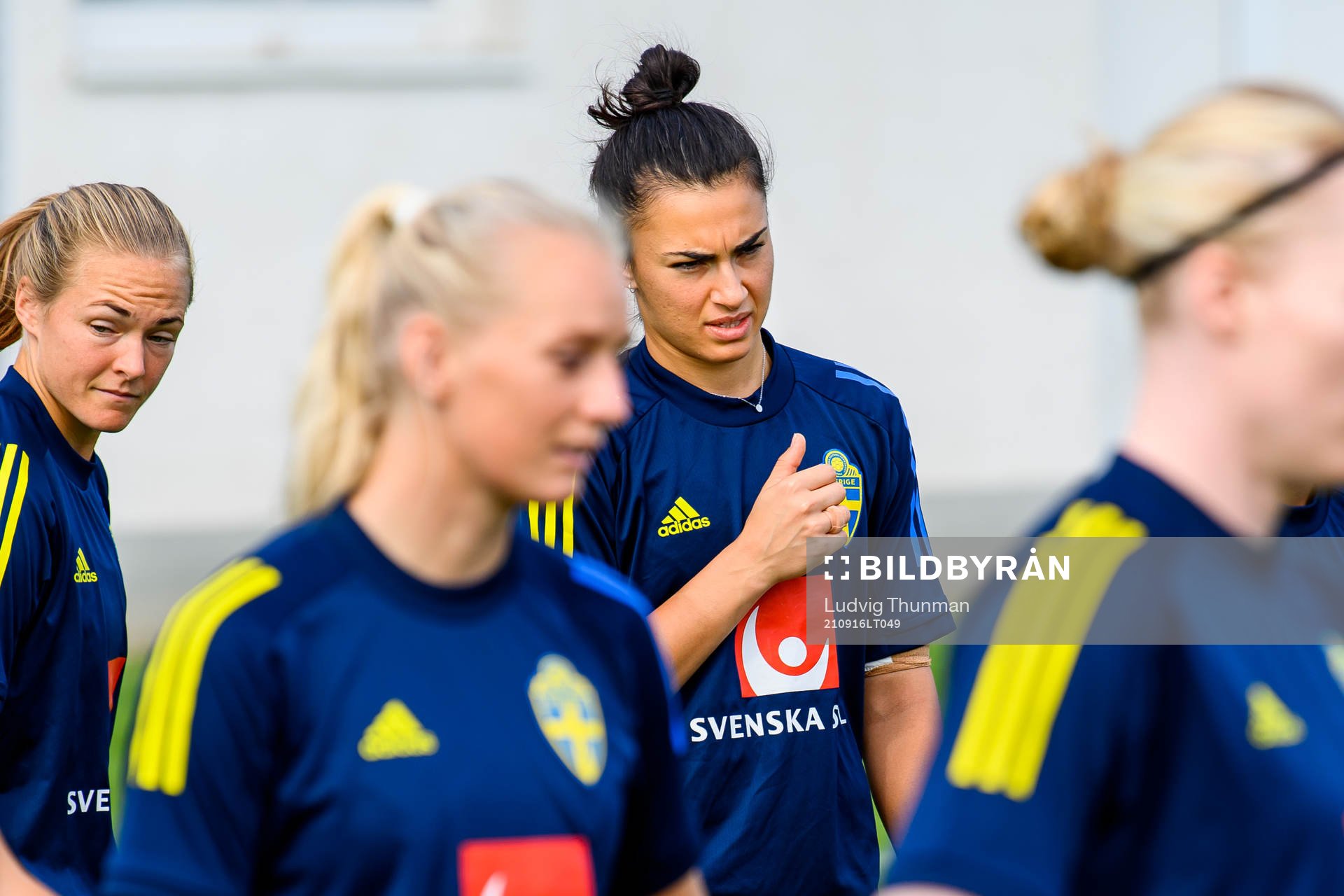 Goalkeeper Zecira Musovic of the Swedish women's national