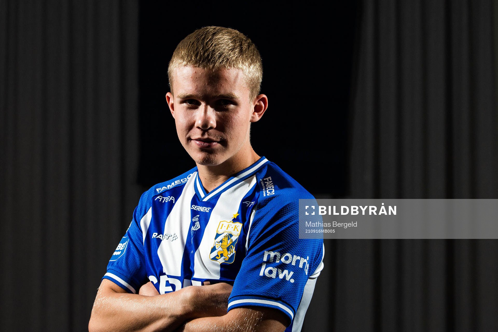 IFK Göteborgs Isak Dahlqvist poserar för ett porträtt den 16 september 2021 i Göteborg. 