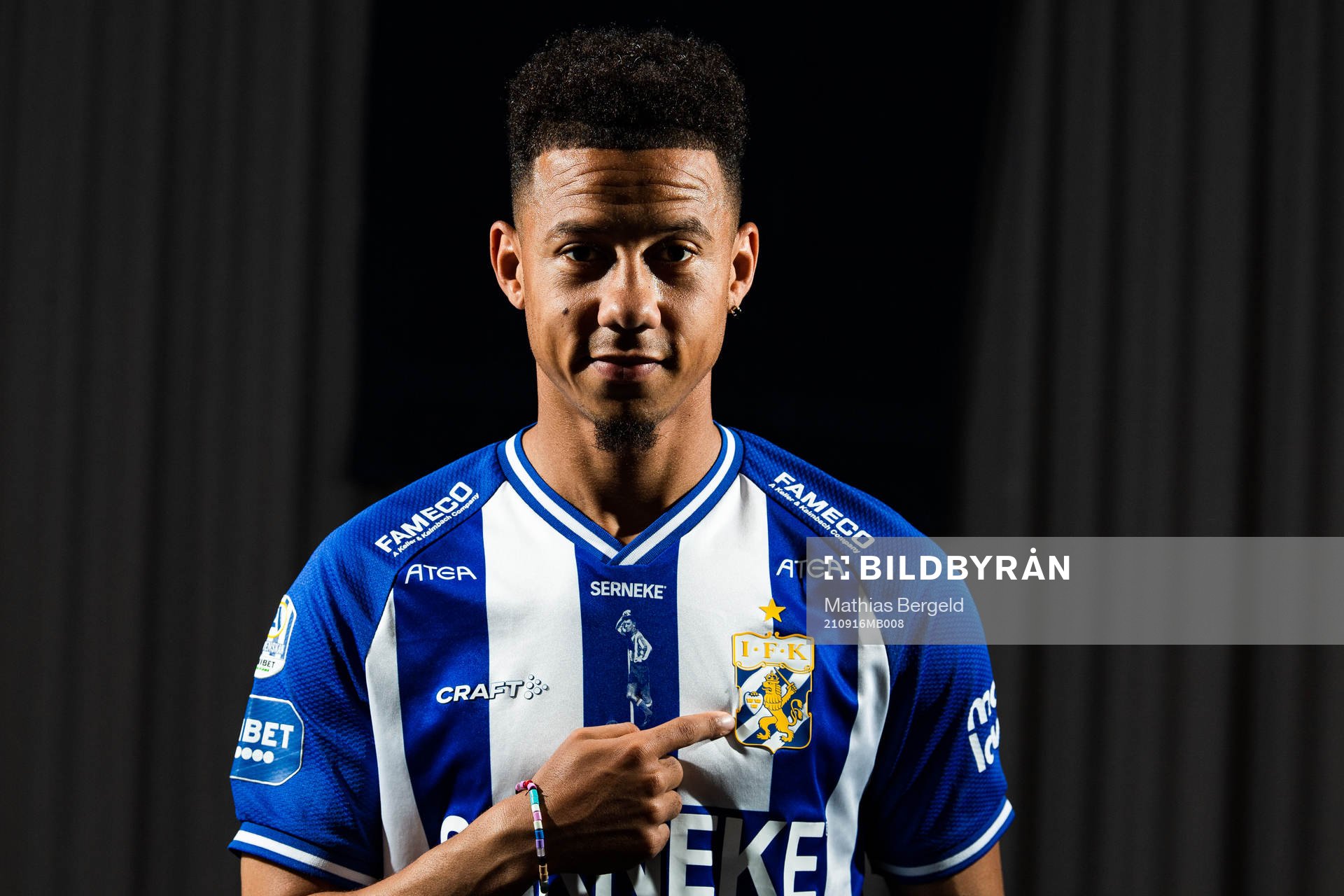 IFK Göteborgs Tobias Sana poserar för ett porträtt den 16 september 2021 i Göteborg. 