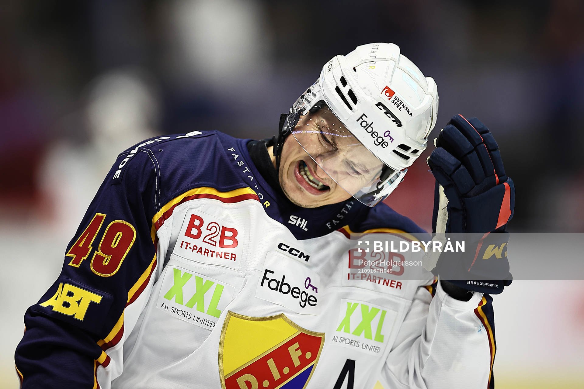 Djurgårdens Rhett Rakhshani jublar
