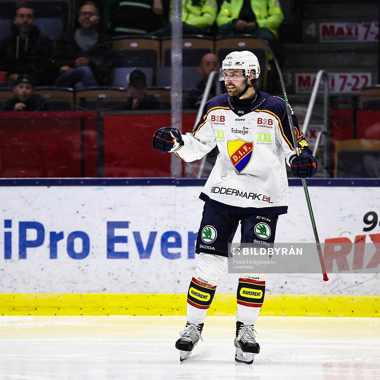 Djurgårdens Ludvig Rensfeldt jublar