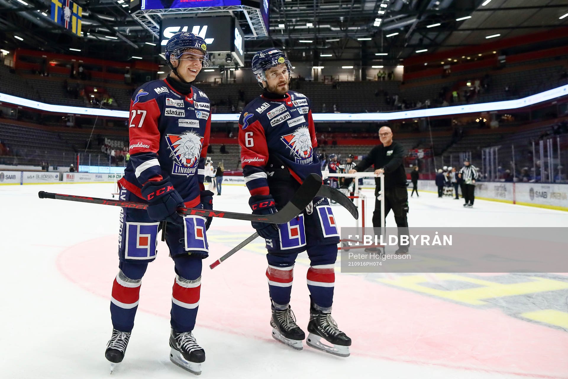 Linköpings Albert Lyckåsen och Craig Shira