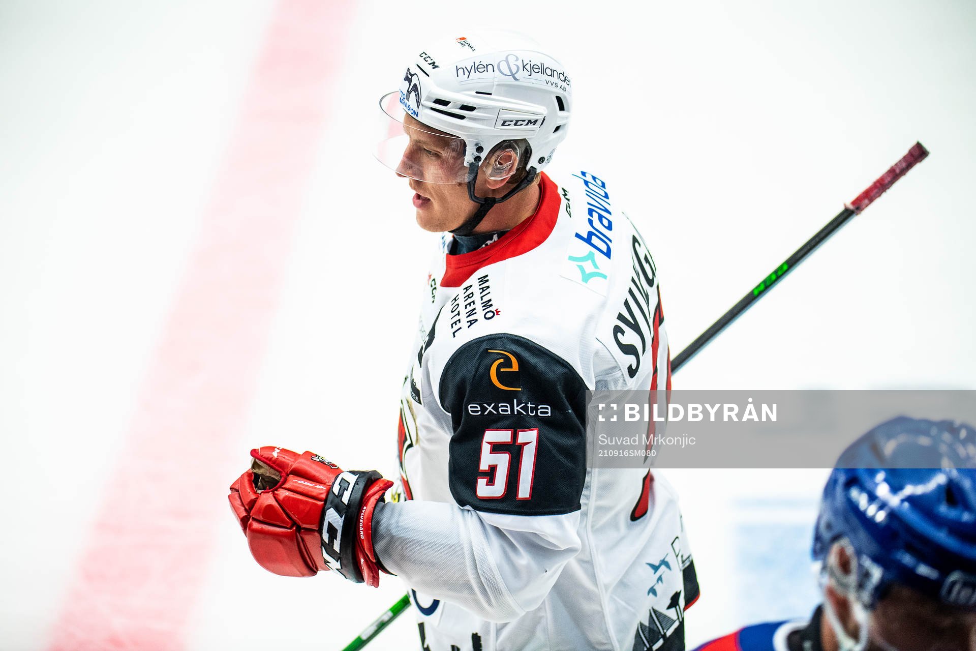 Malmö Redhawks Emil Sylvegård jublar