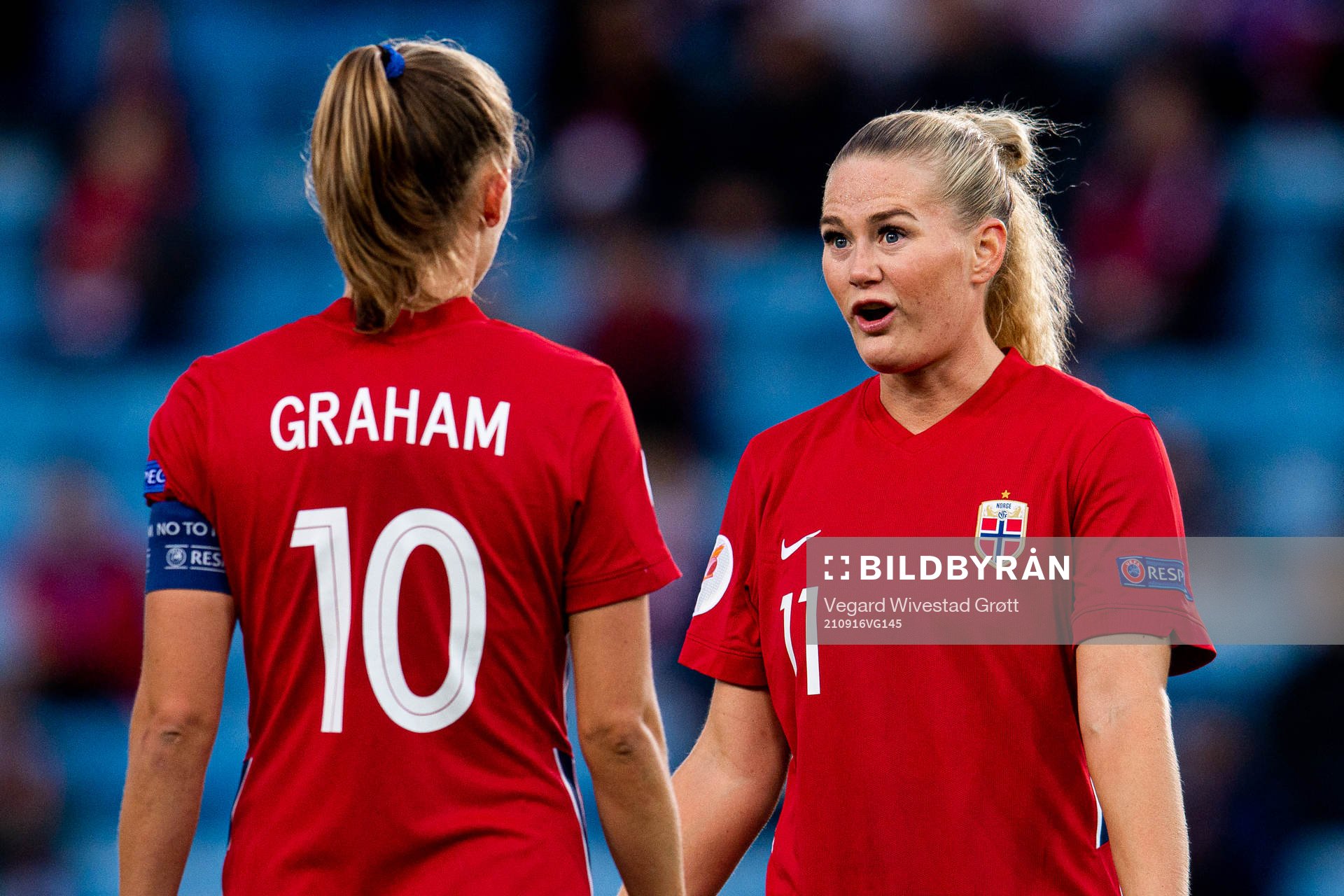 Caroline Graham Hansen and Lisa-Marie Karlseng Utland of