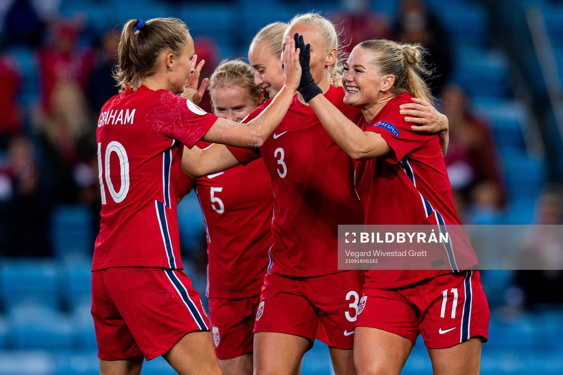 Lisa-Marie Karlseng Utland of Norway celebrates with