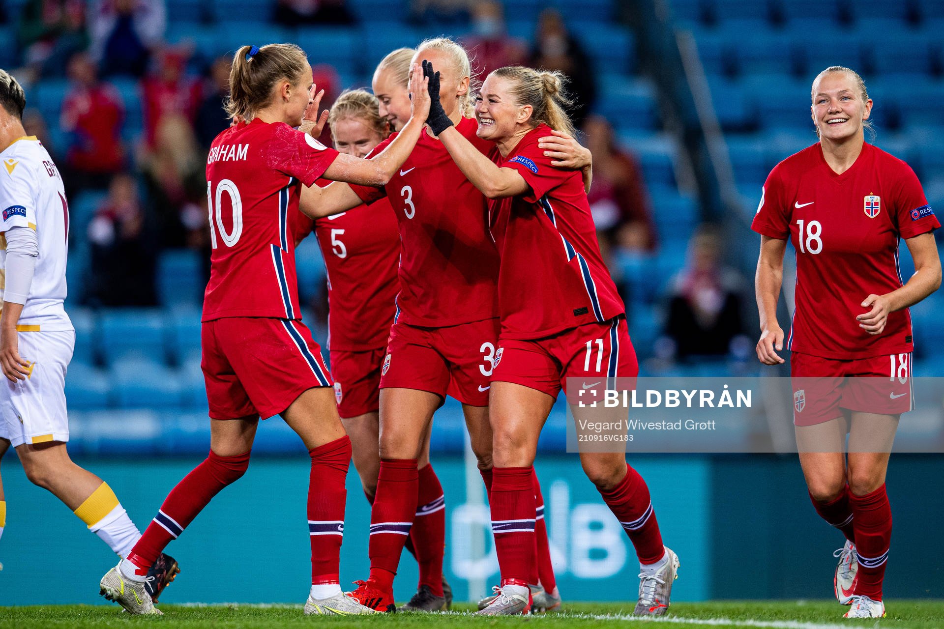 Lisa-Marie Karlseng Utland of Norway celebrates with