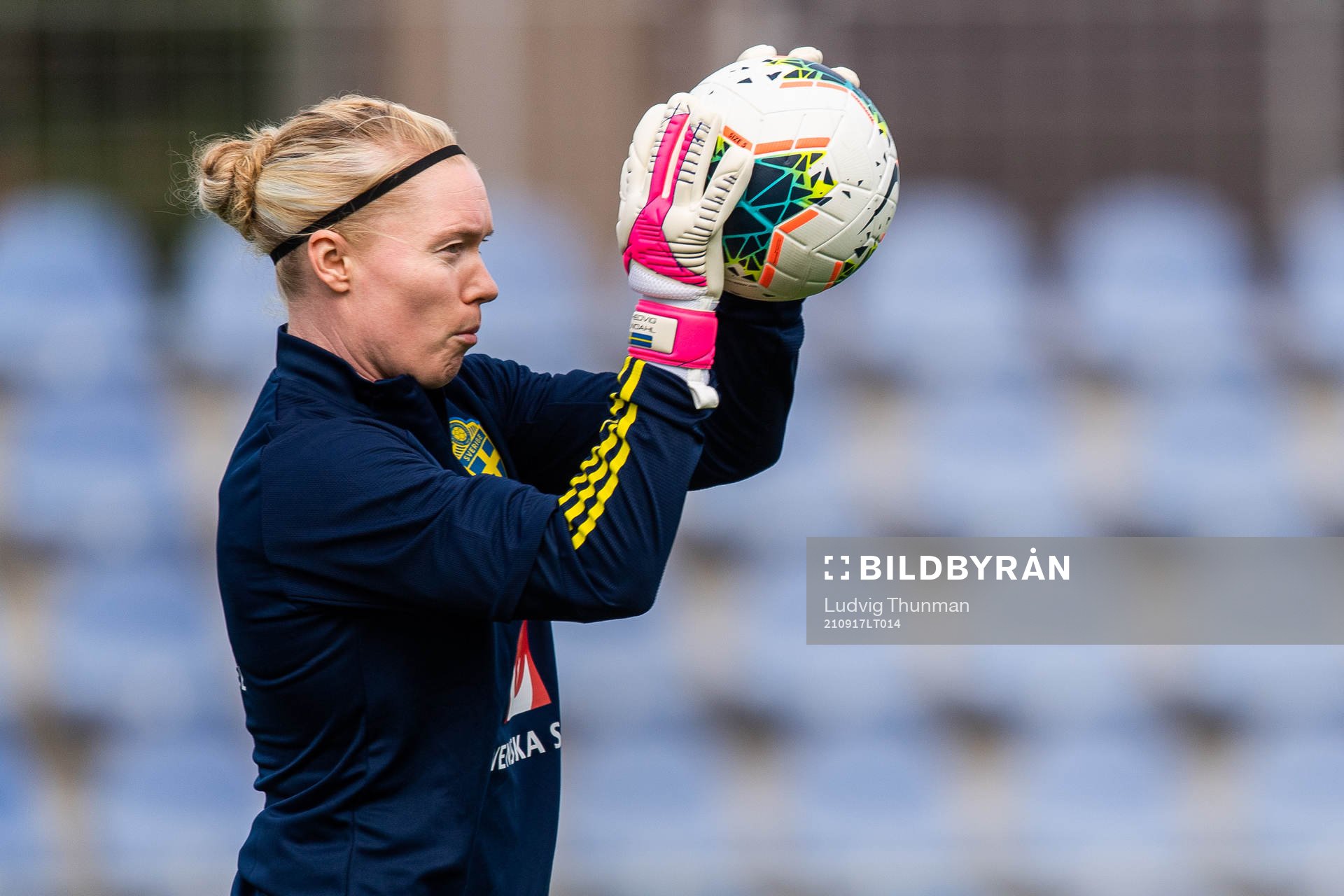 Goalkeeper Hedvig Lindahl of Sweden