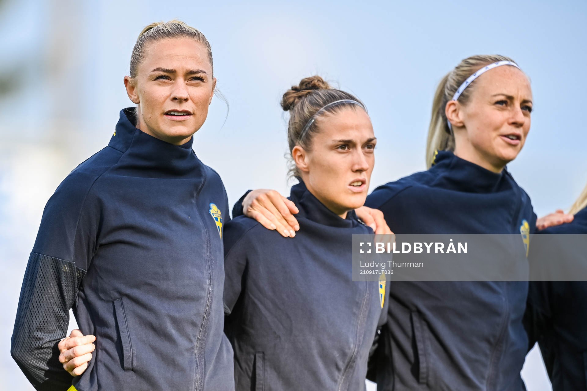 Fridolina Rolfö, Filippa Angeldahl and Amanda Ilestedt of