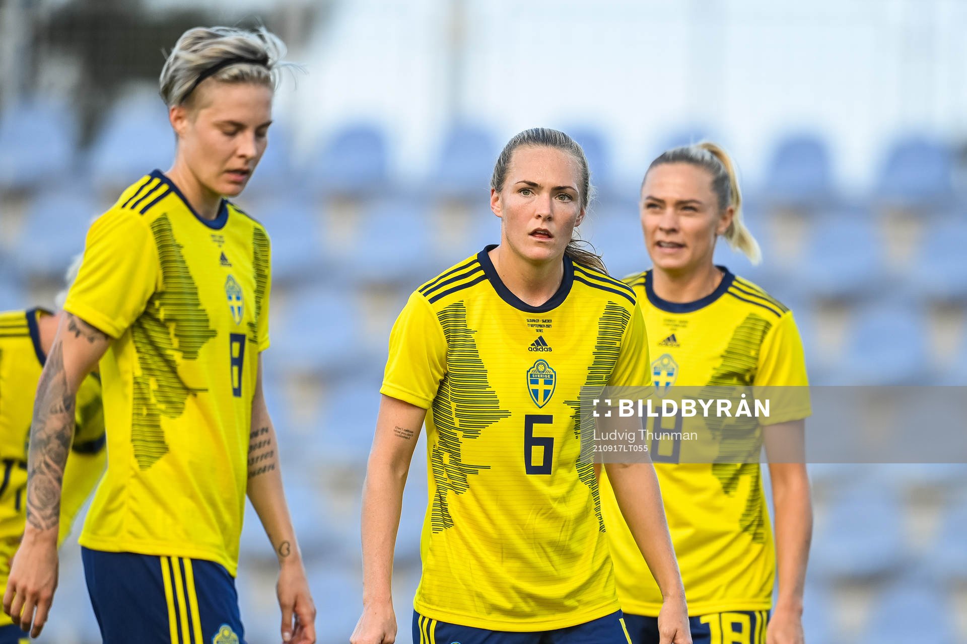 Lina Hurtig, Magdalena Eriksson and Fridolina Rolfö of