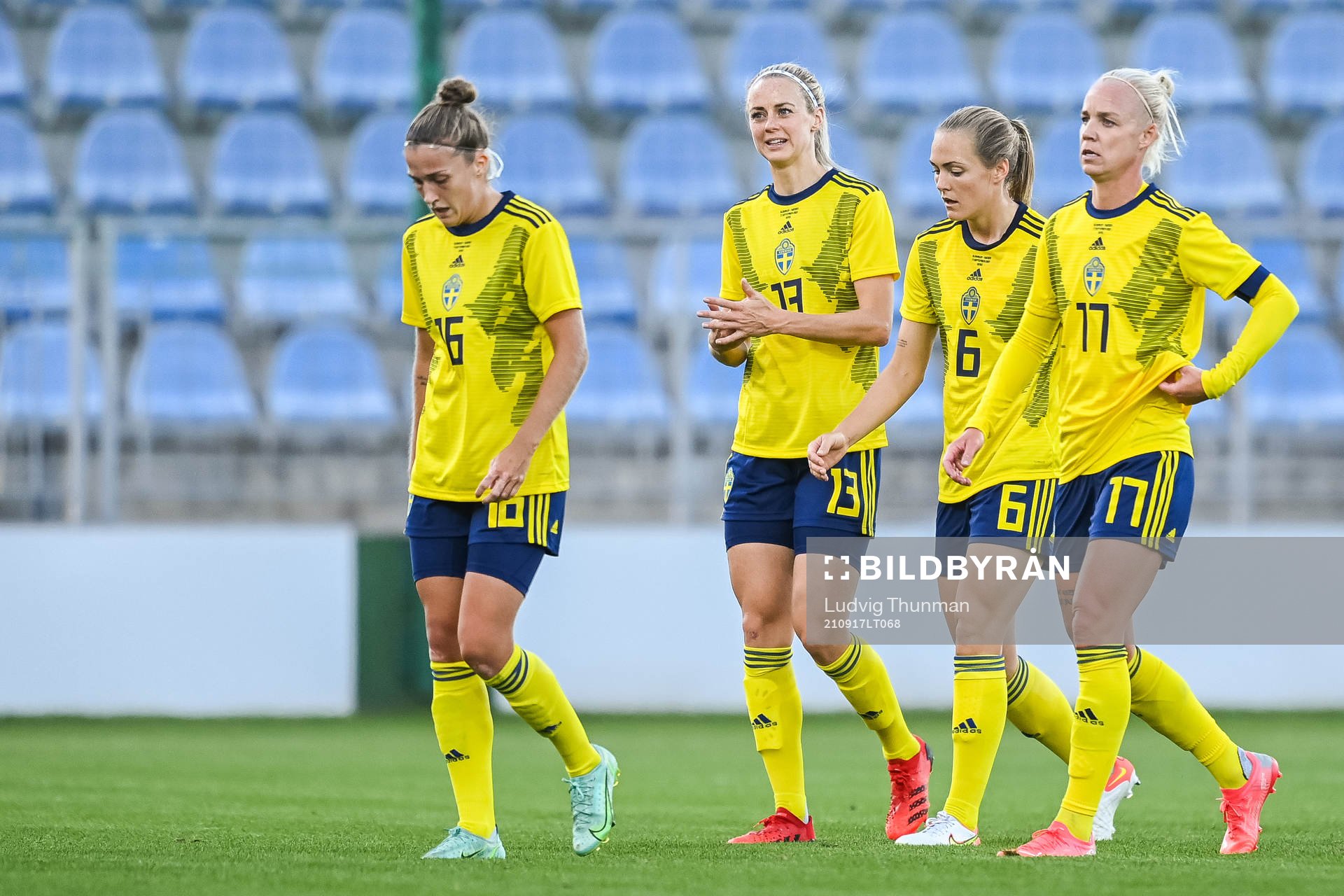 Filippa Angeldahl, Amanda Ilestedt, Magdalena Eriksson and