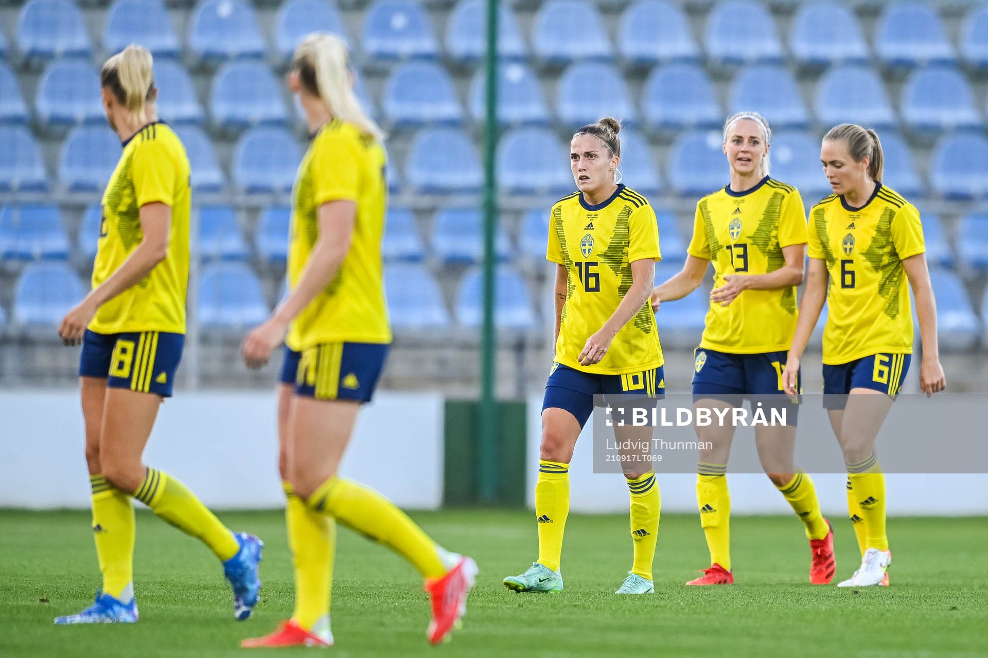Filippa Angeldahl, Amanda Ilestedt and Magdalena Eriksson