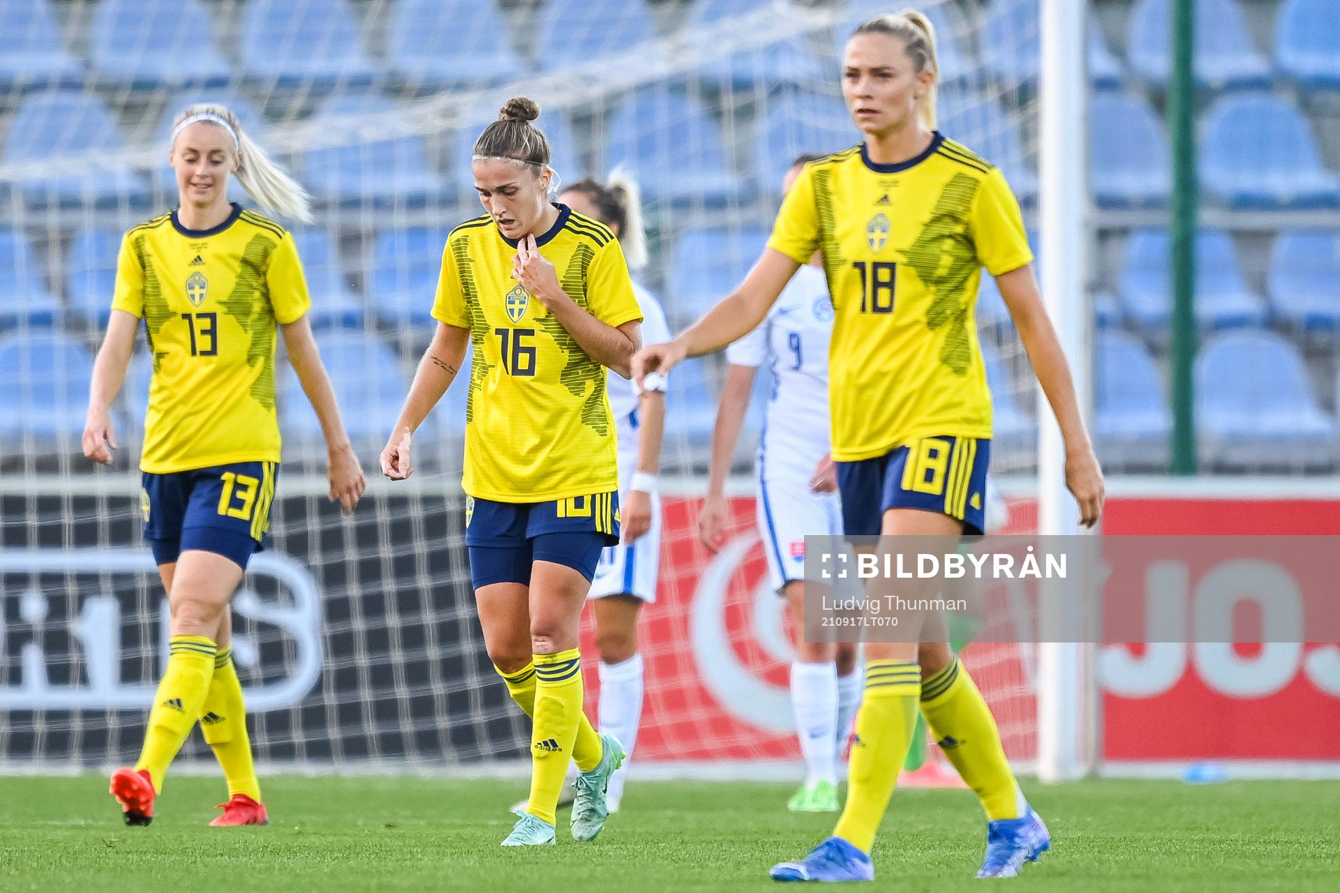 Amanda Ilestedt, Filippa Angeldahl and Fridolina Rolfö of