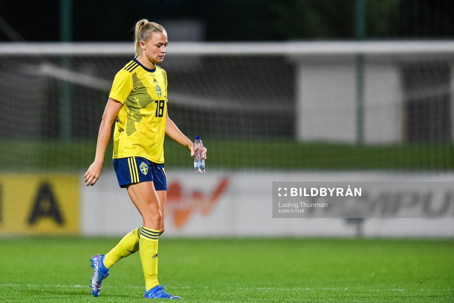 Fridolina Rolfö of Sweden looks dejected