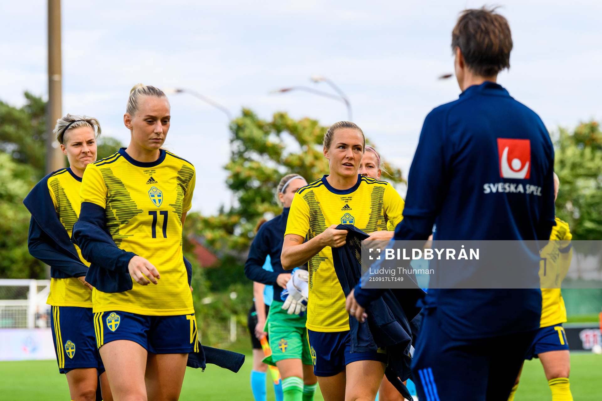 Stina Blackstenius and Magdalena Eriksson of Sweden