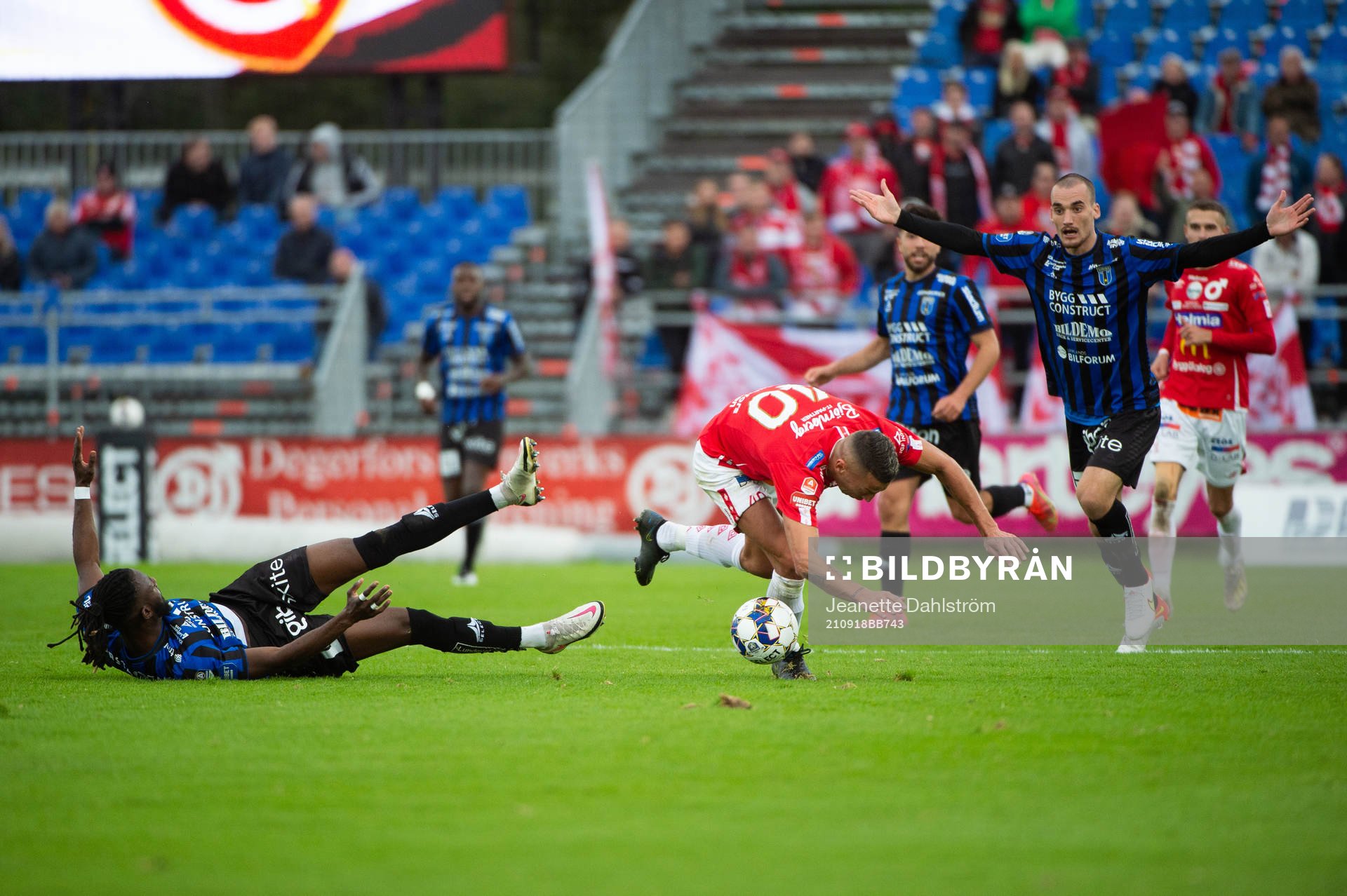 Sirius Joseph Colley och Degerfors Nikola Djurdjic