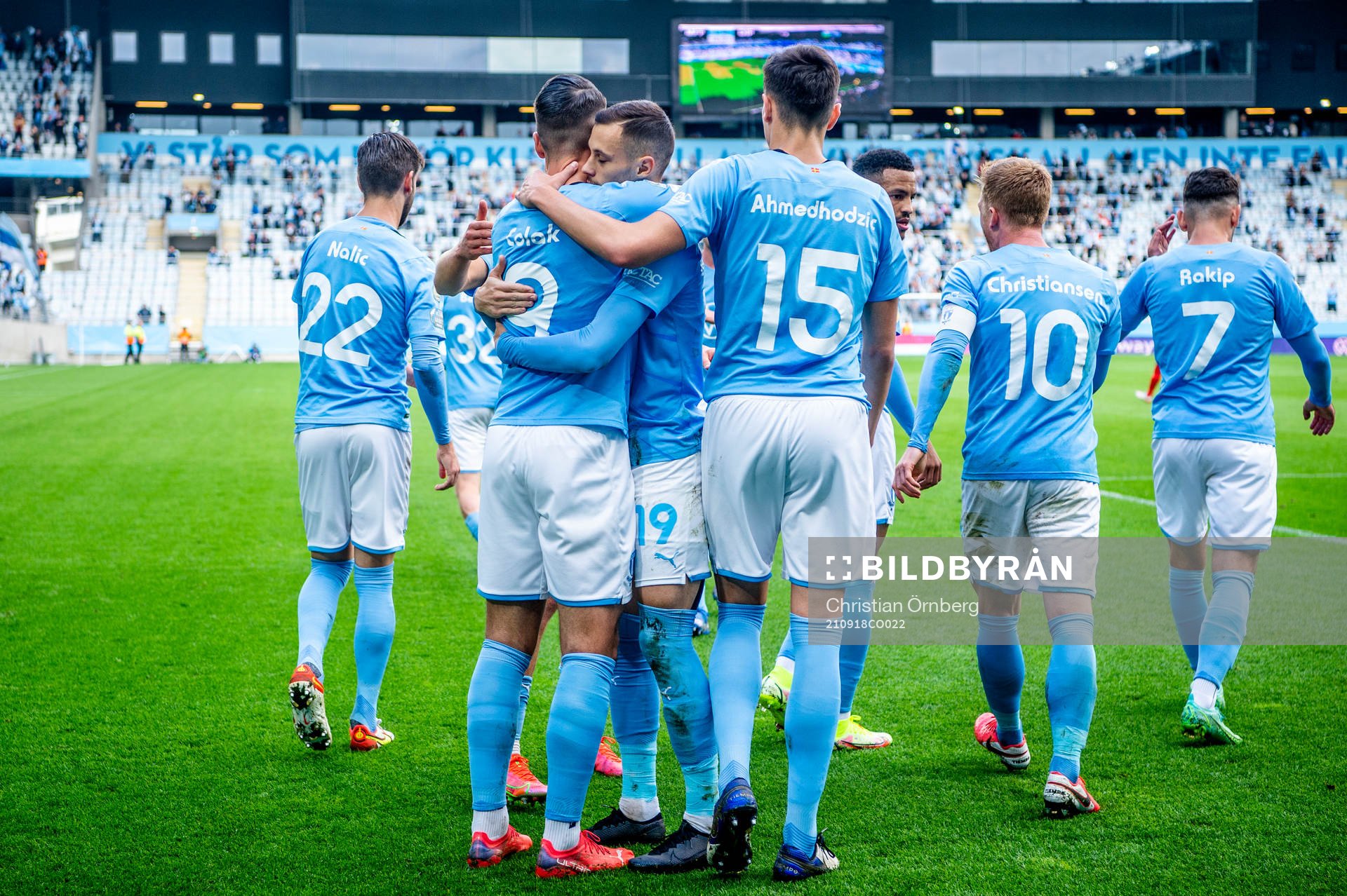 Malmö FFs Antonio Colak jublar med lagkamraterna