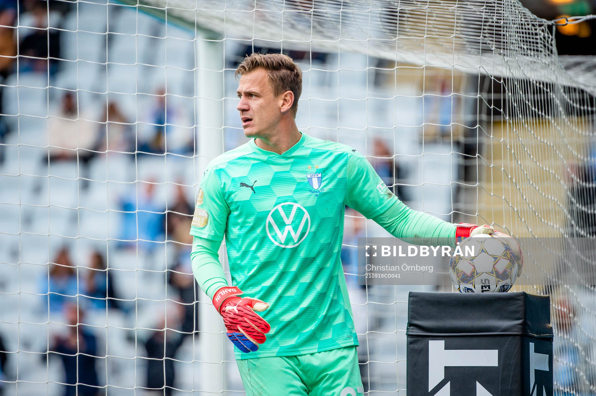Malmö FFs målvakt Johan Dahlin