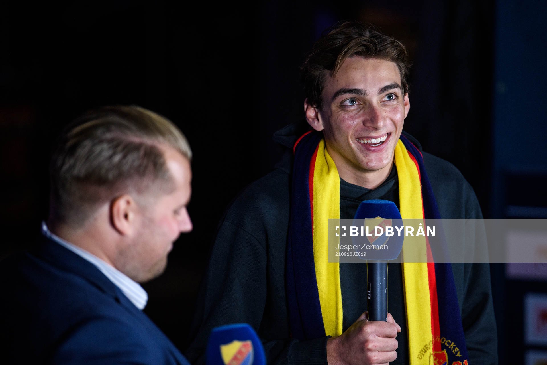 Armand Duplantis intrvjuas på Hovet