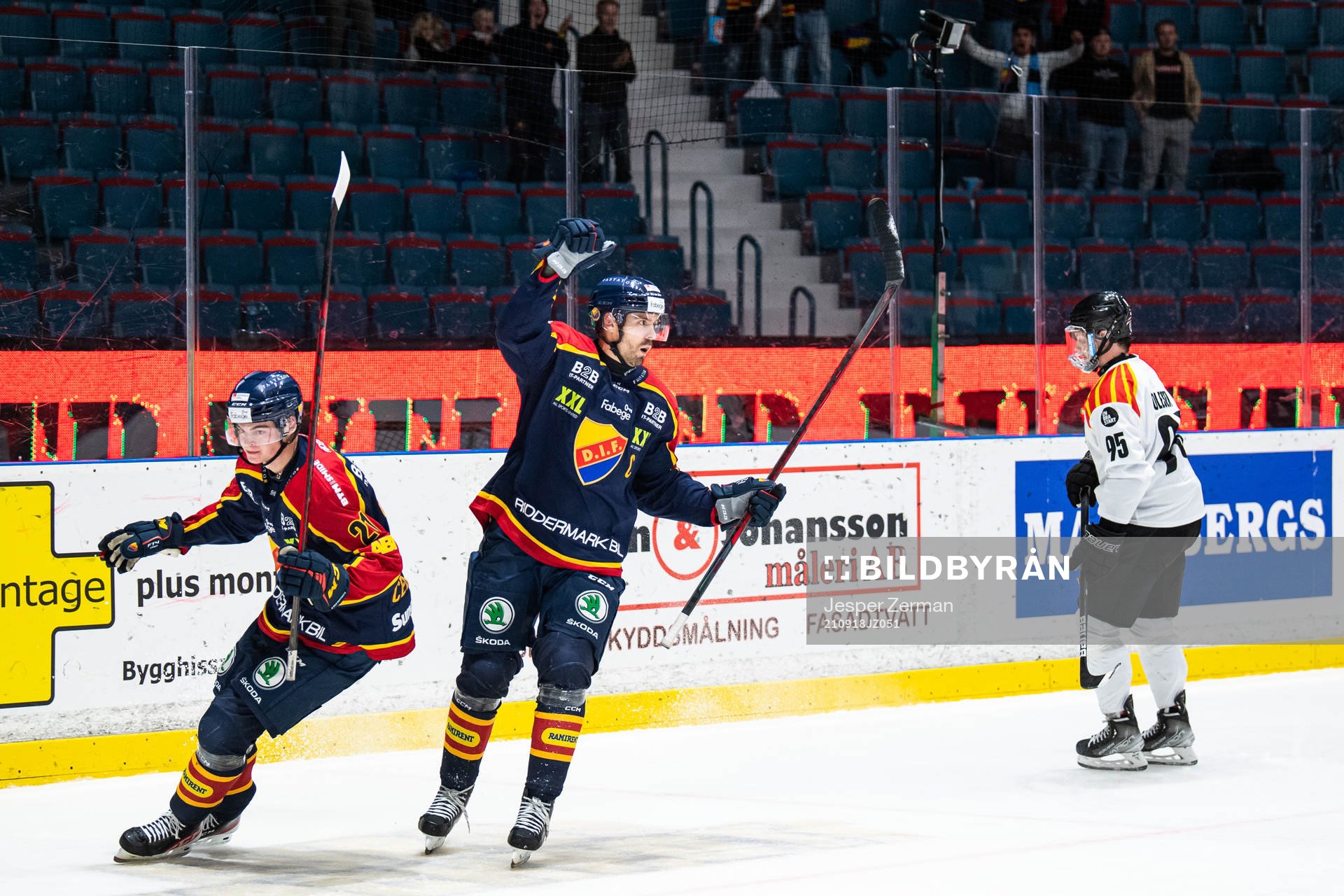 Djurgårdens Linus Videll jublar