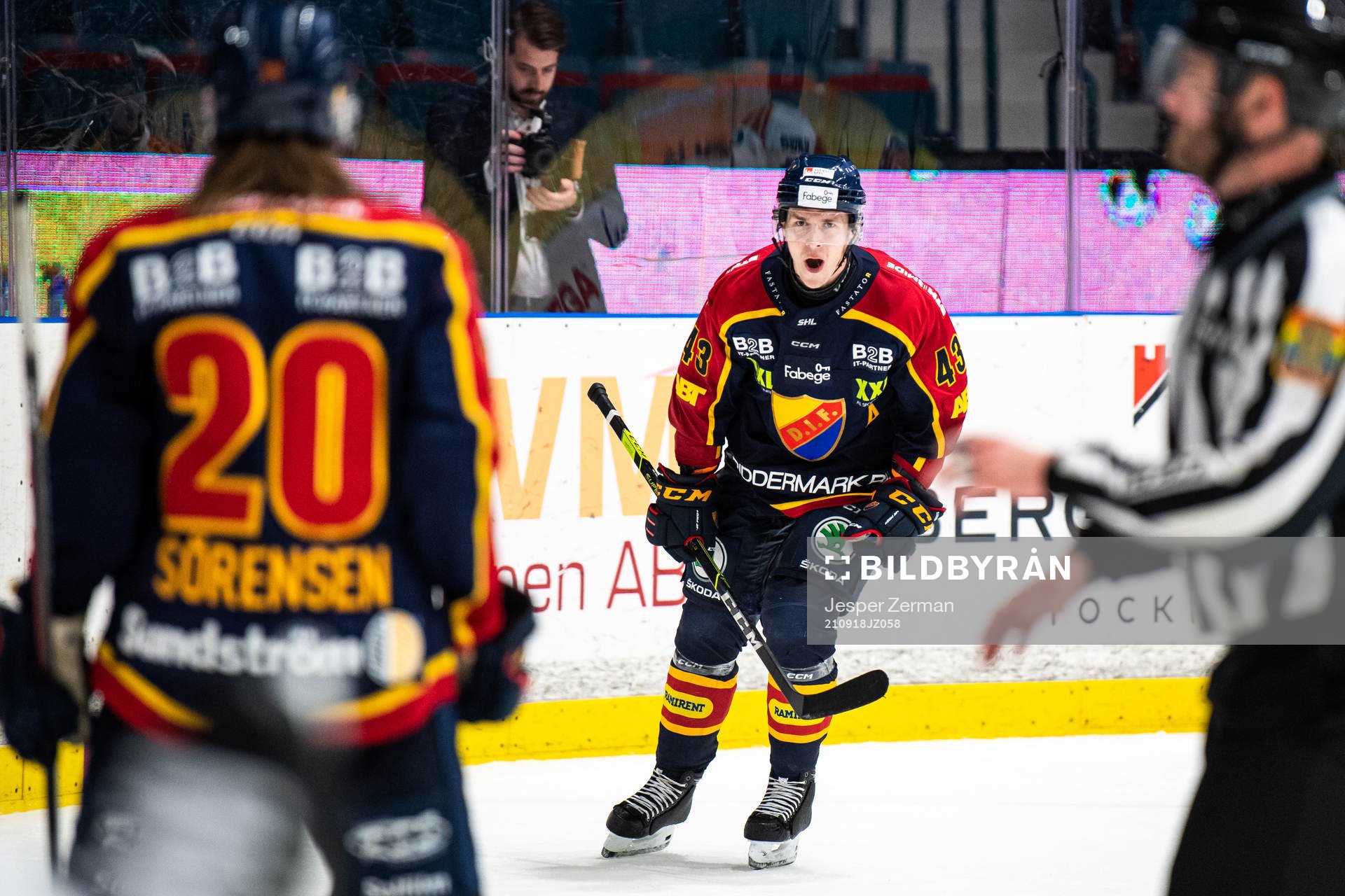 Djurgårdens Tom Nilsson jublar