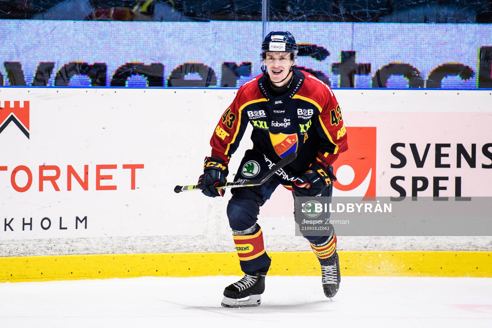 Djurgårdens Tom Nilsson jublar