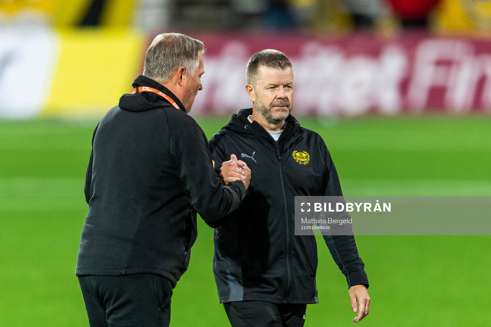 Mjällbys tränare Anders Torstensson efter fotbollsmatchen i Allsvenskan mellan Häcken och Mjällby den 18 september 2021 i Göteborg. 
