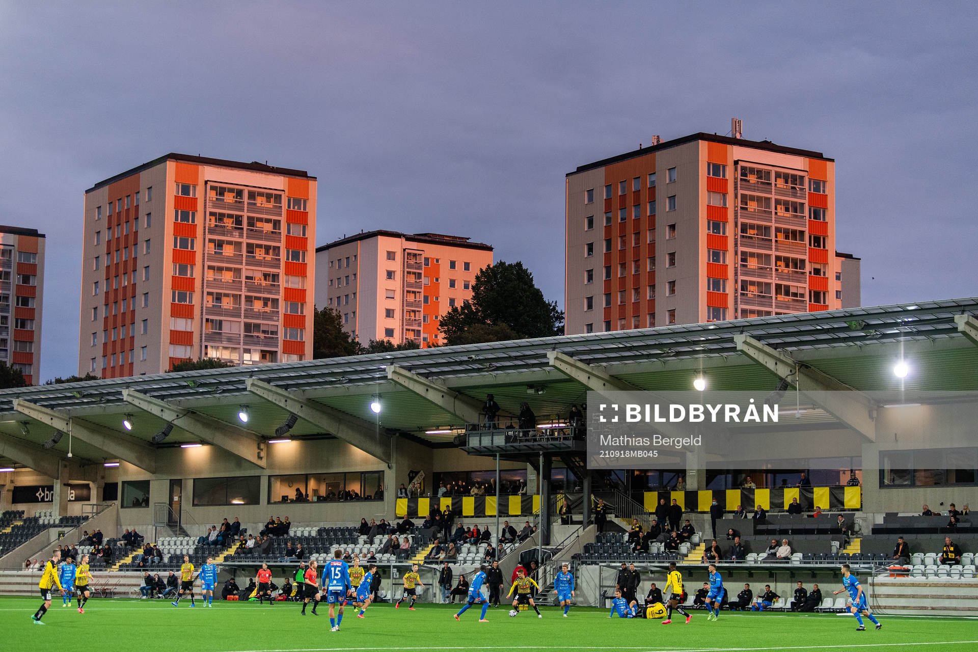 Bravida Arena under fotbollsmatchen i Allsvenskan mellan Häcken och Mjällby den 18 september 2021 i Göteborg. 